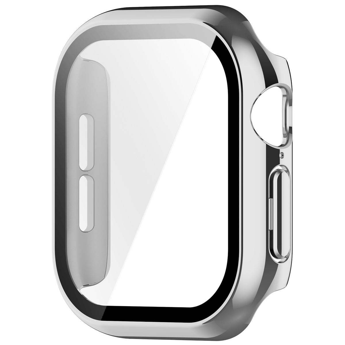 Funda rígida con cristal para Apple Watch 12 - 42mm (plata)