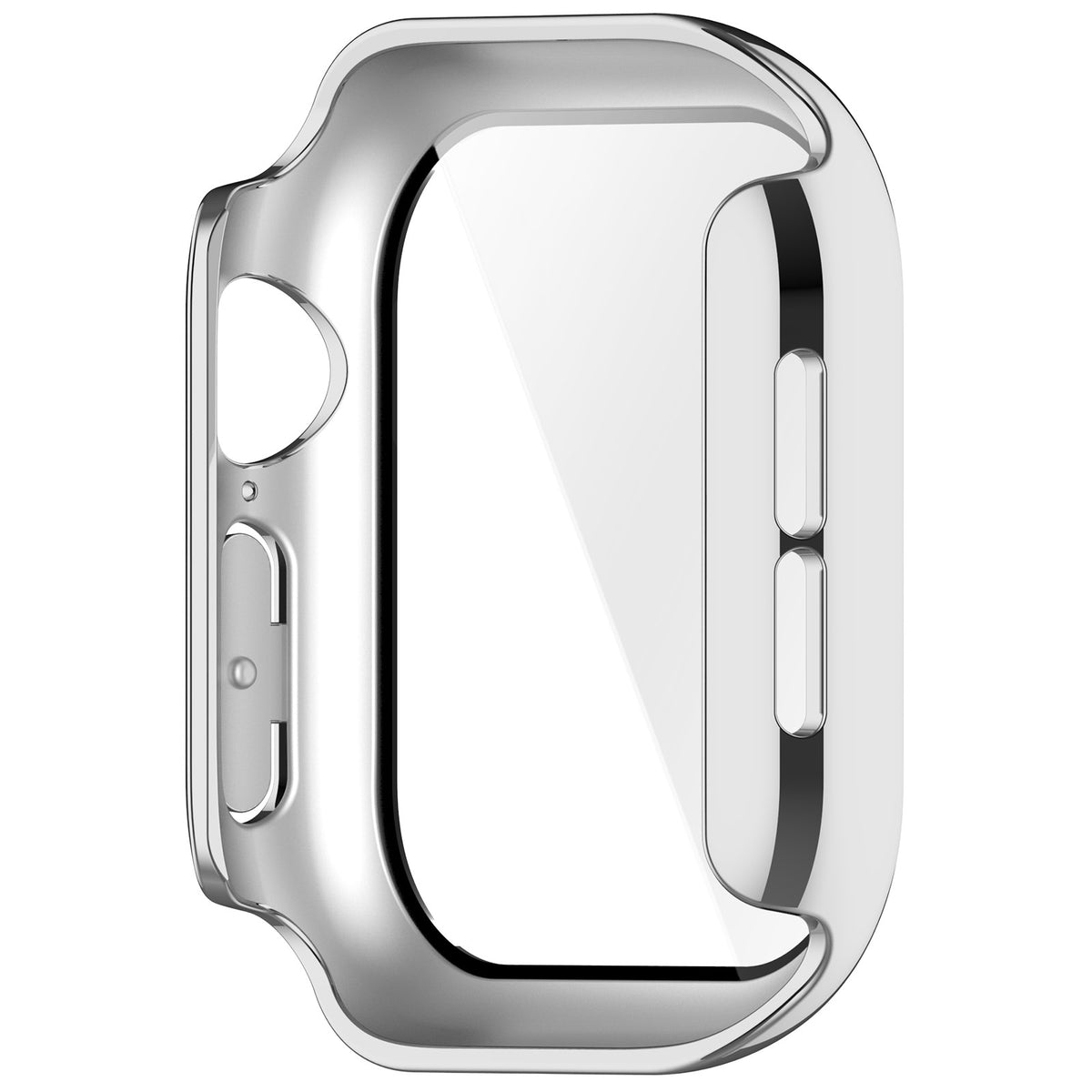 Funda rígida con cristal para Apple Watch 12 - 42mm (plata)