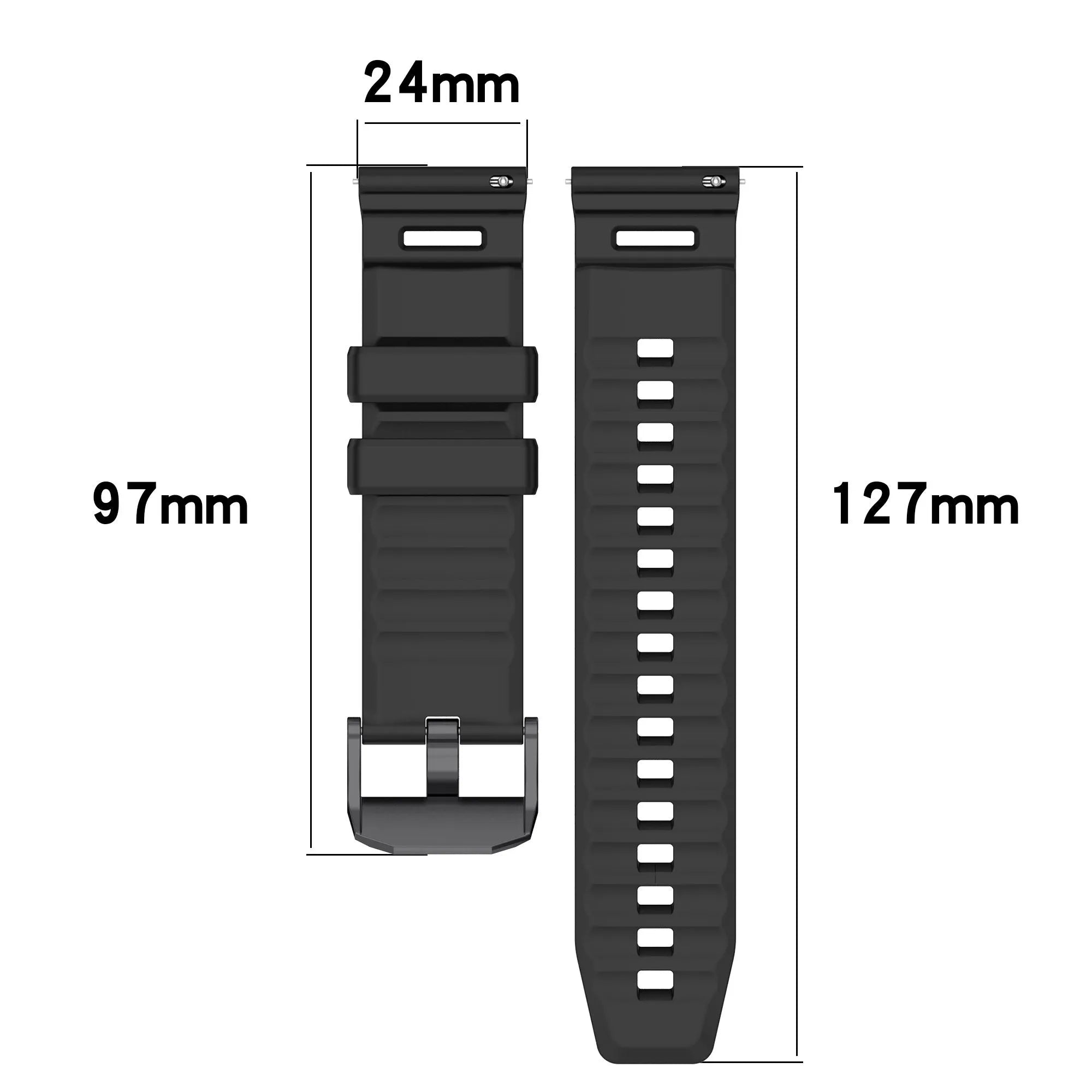 Coros Apex 4 - 46mm Silicone Strap (Grey)