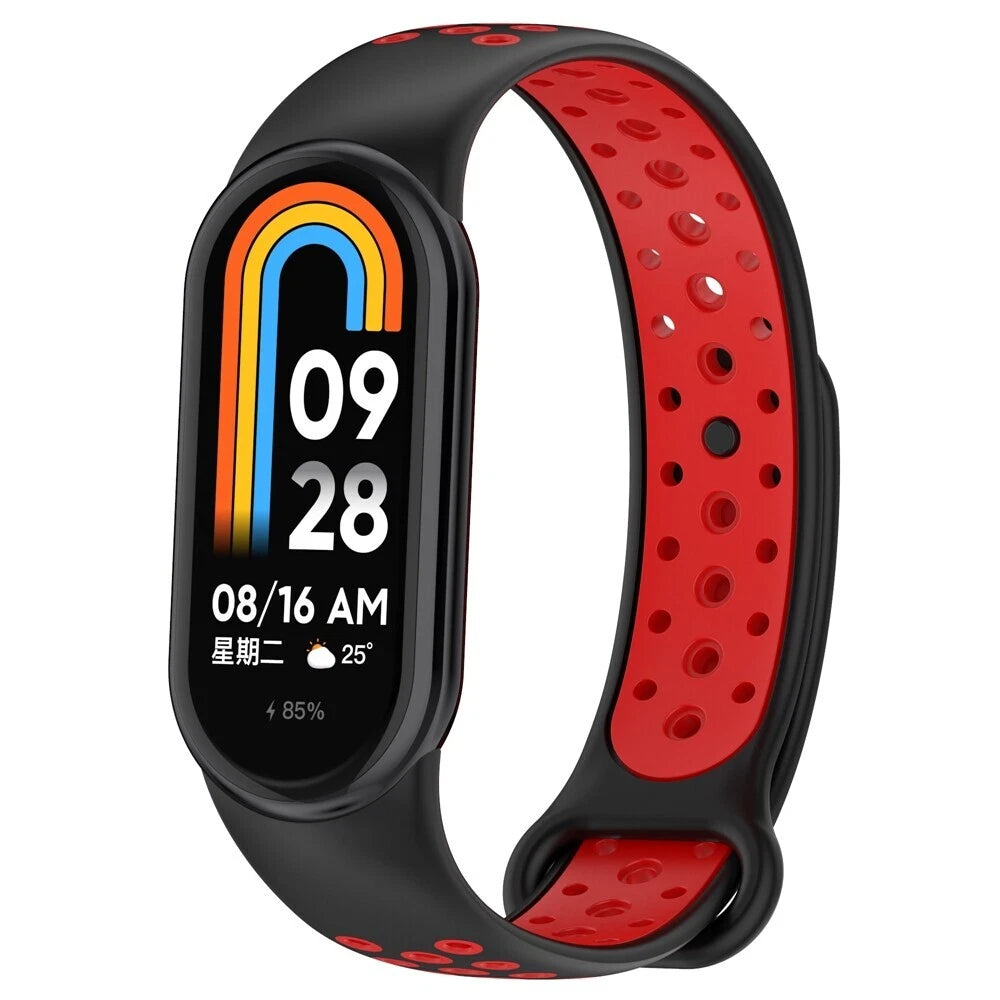 Xiaomi Smart Band 8 Sport Armband (Schwarz/Rot)
