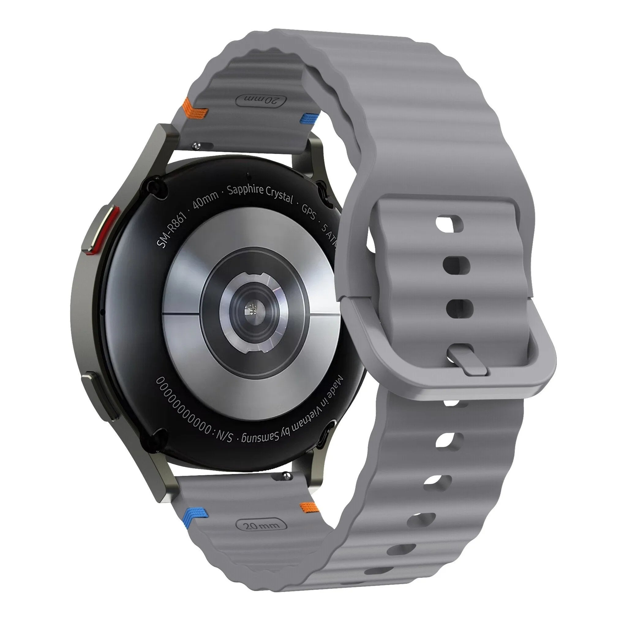 Suunto Vertical wave siliconen bandje (donkergrijs)