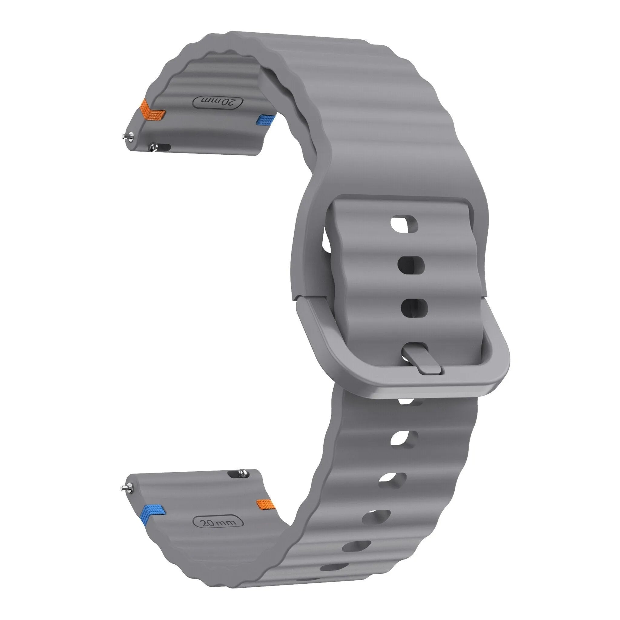 Bracelet silicone wave OnePlus Watch 3 (gris foncé)