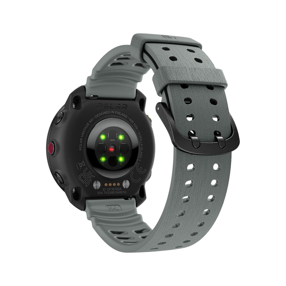 Polar Vantage M3 Silicone Grain Strap (Dark Grey)