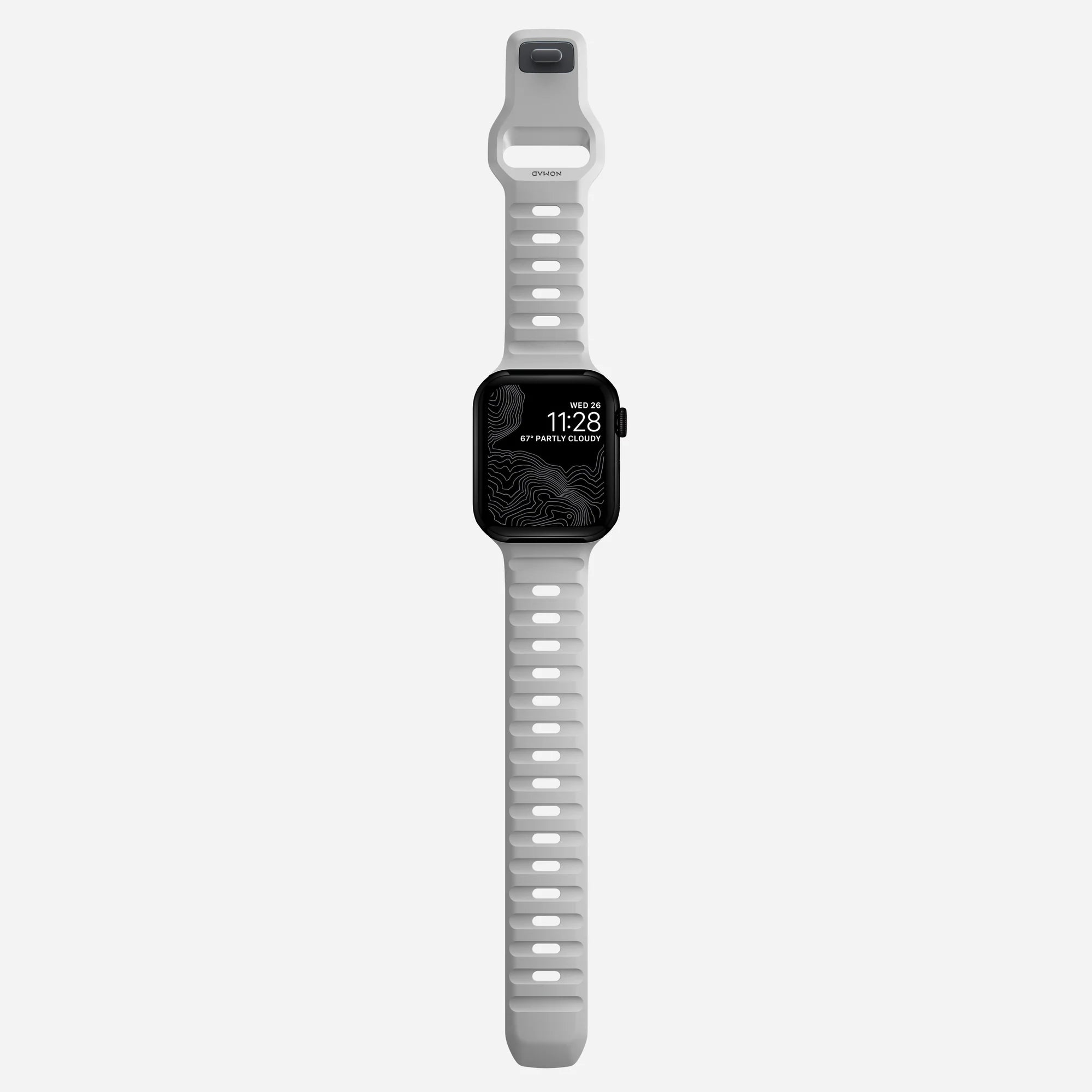 Nomad Sport Apple Watch Silikonarmband (Lunar Gray)