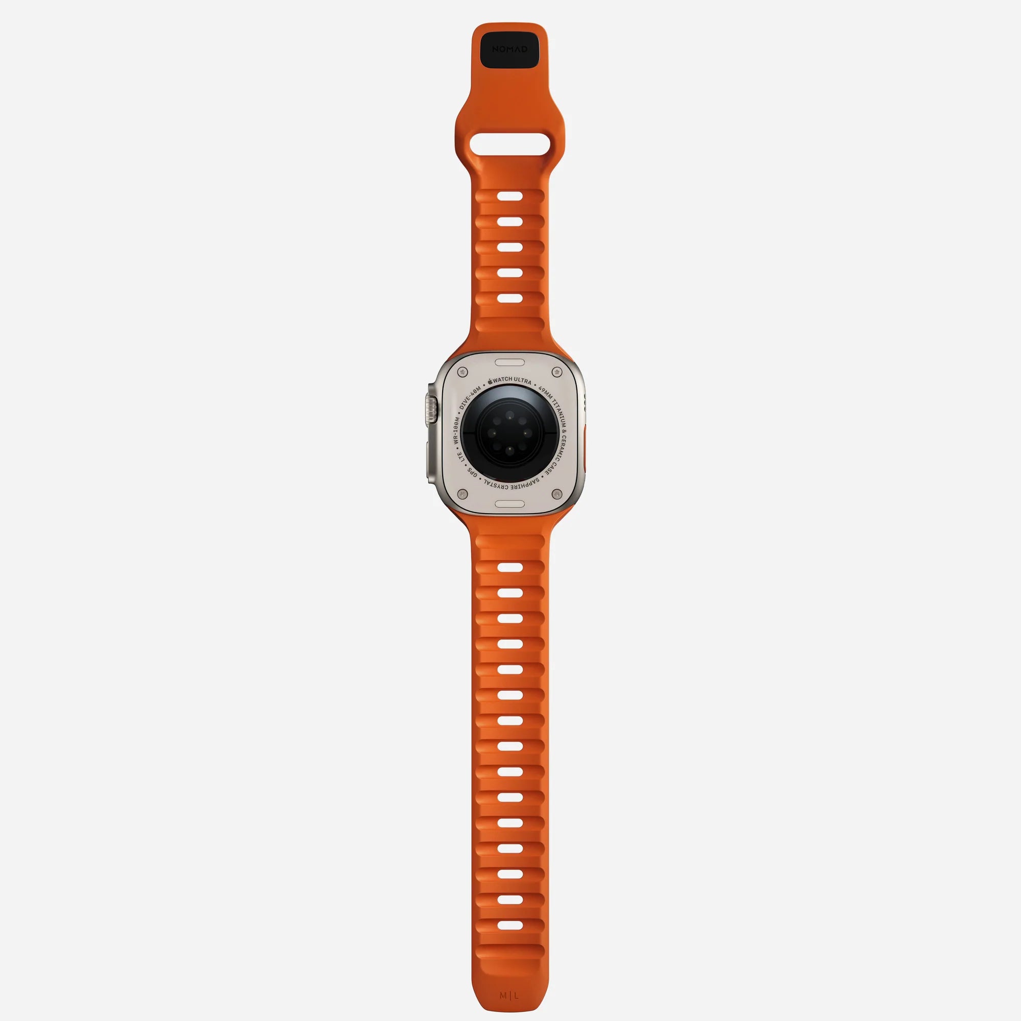 Nomad Sport Apple Watch Silicone Strap (Ultra Orange)