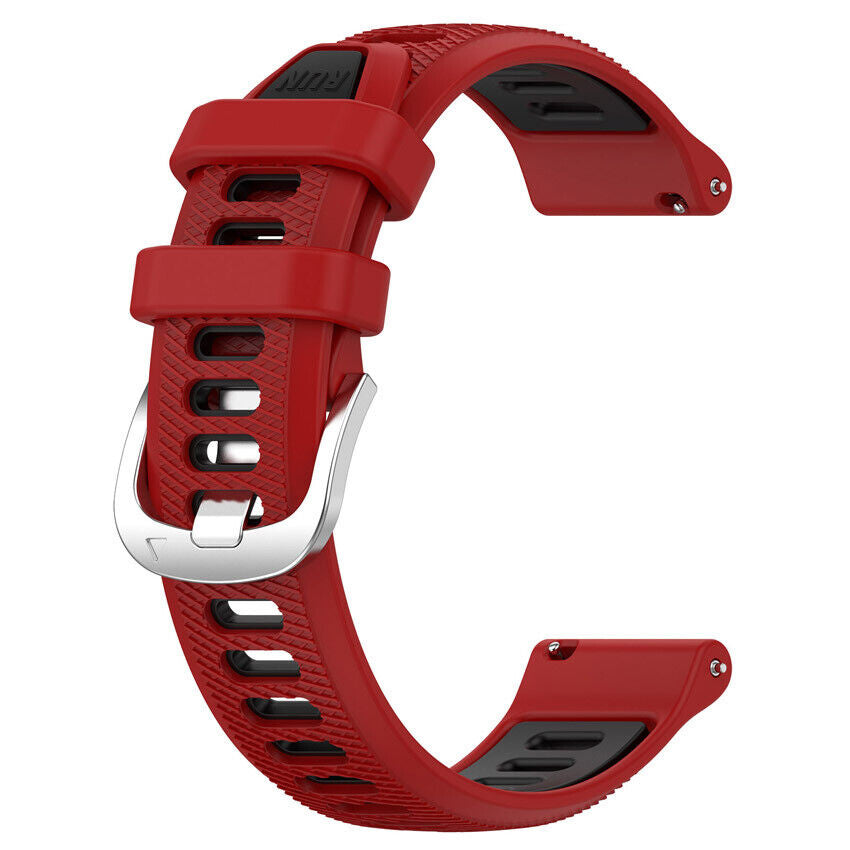 Garmin Venu 4 - 45mm Buckled Sport Strap (Red/Black)