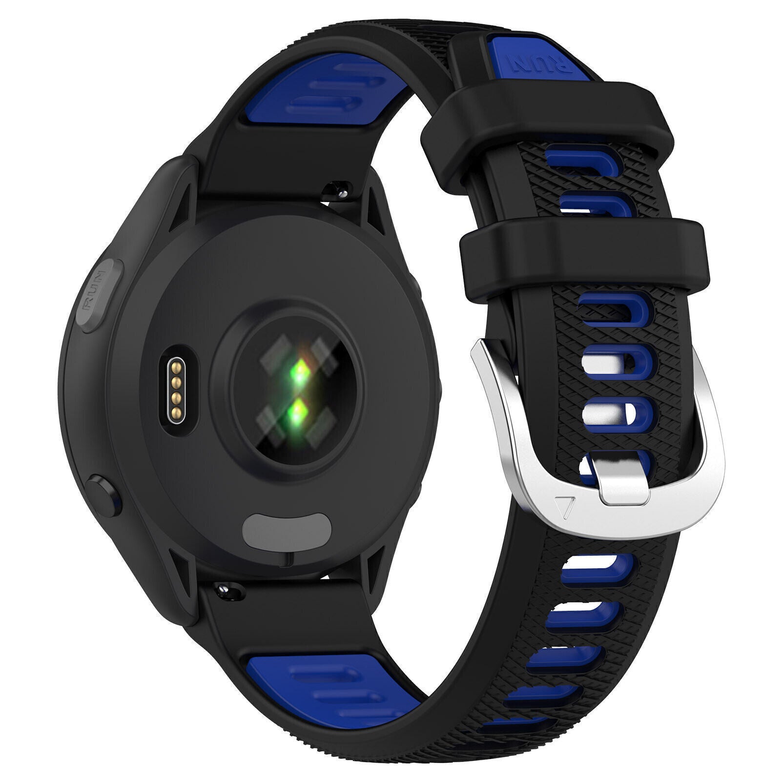 Correa deportiva con hebilla Garmin Forerunner 645 (negro/azul)