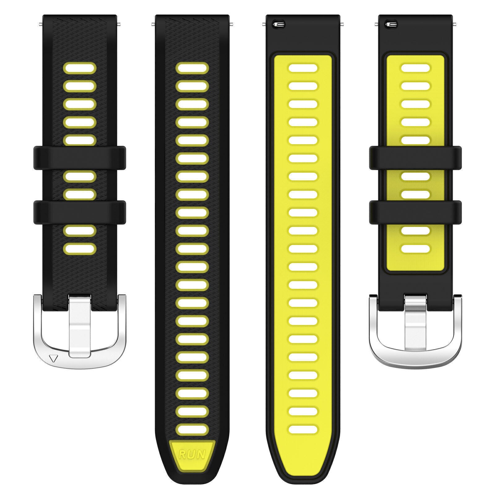 Correa deportiva con hebilla Garmin Forerunner 645 (negro/amarillo)