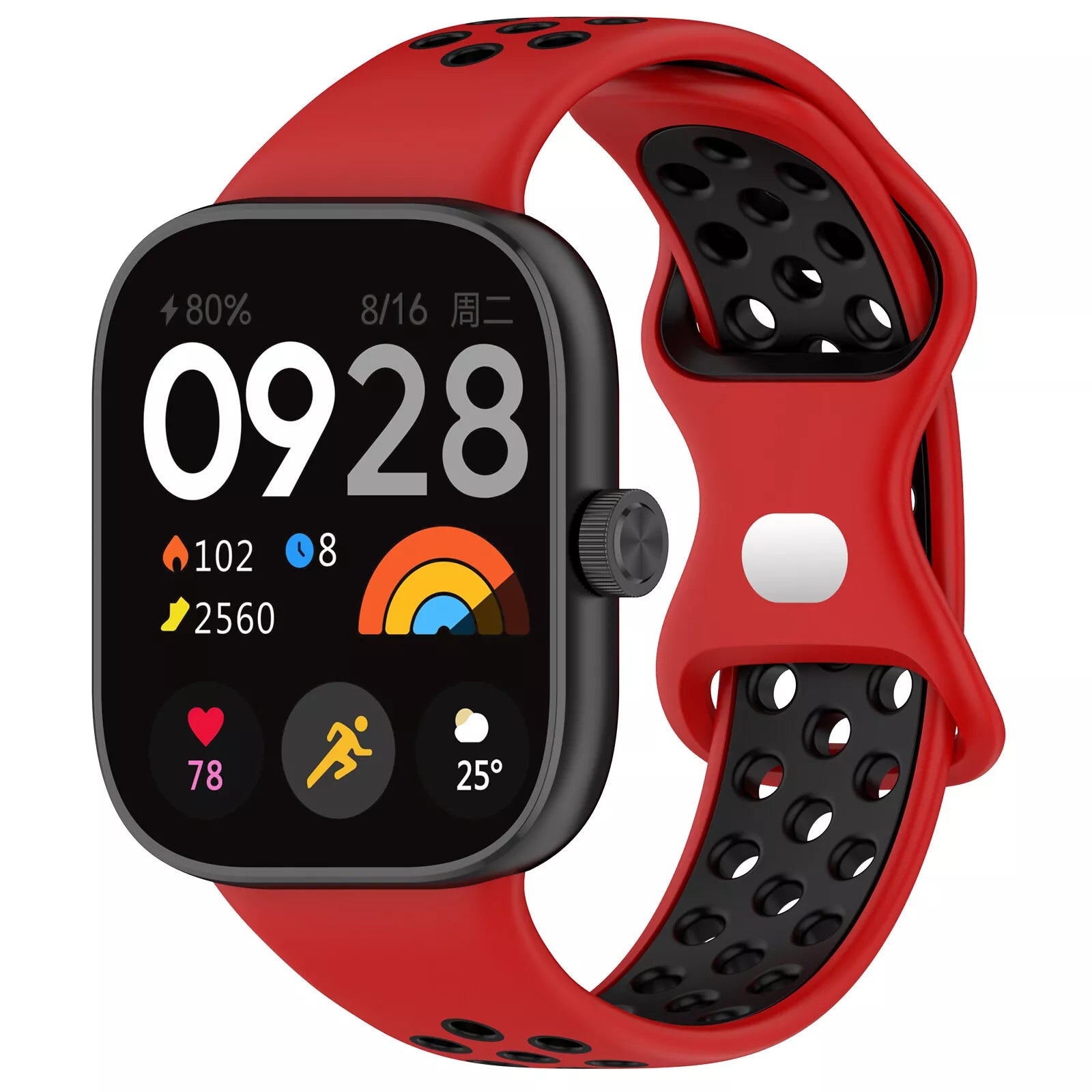 Correa deportiva Xiaomi Smart Band 9 Pro (rojo/negra)