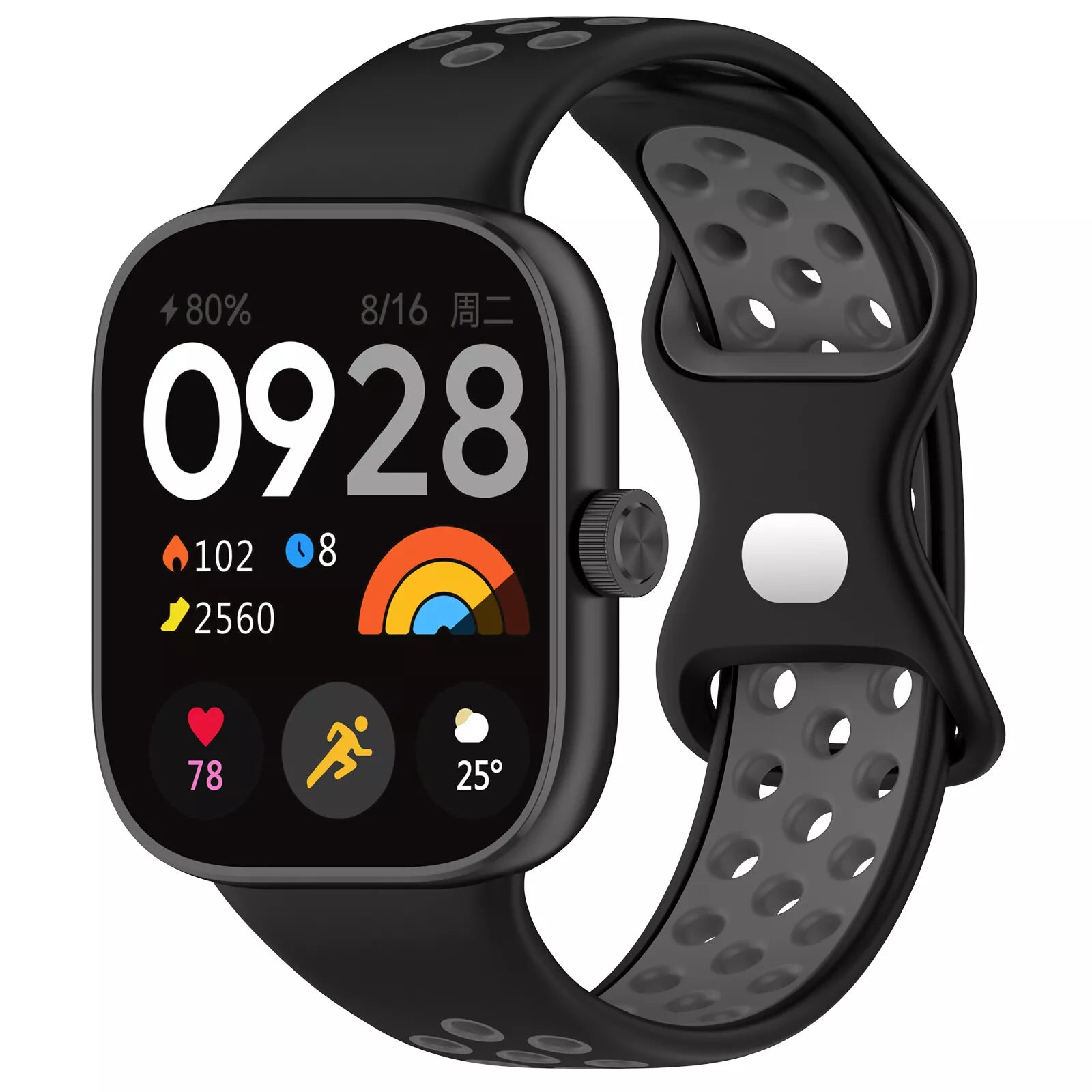 Correa deportiva Xiaomi Smart Band 9 Pro (negra/gris)