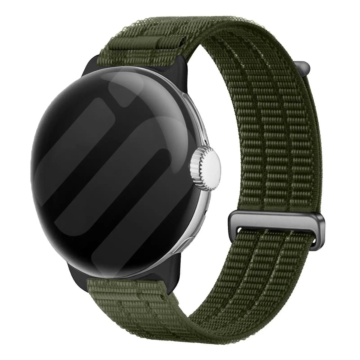 Google Pixel Watch 5 - 45mm nylon air band (donkergroen)