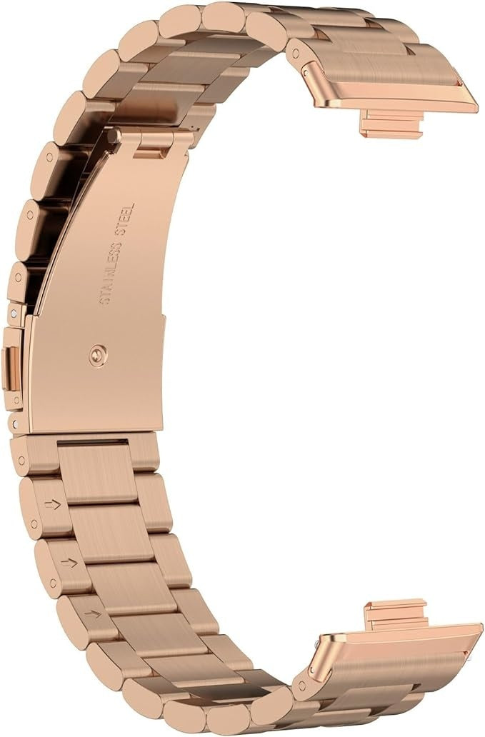 Huawei Watch Fit 4 Steel Strap (Rose Gold)