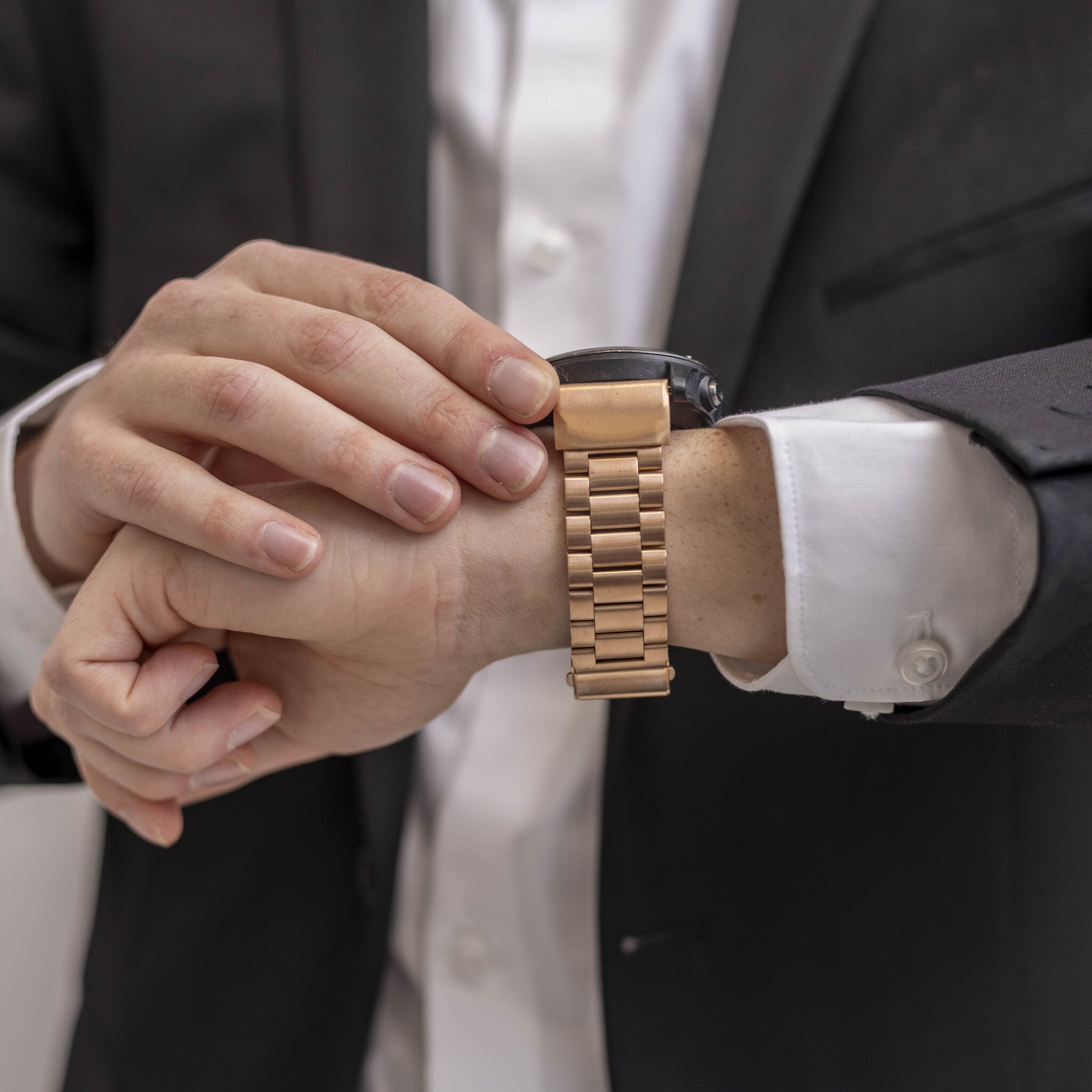 Garmin Descent MK1 Steel Strap (Rose Gold)