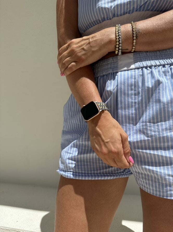 xoxo Wildhearts Apple Watch Stahlarmband (Silber/Gold)