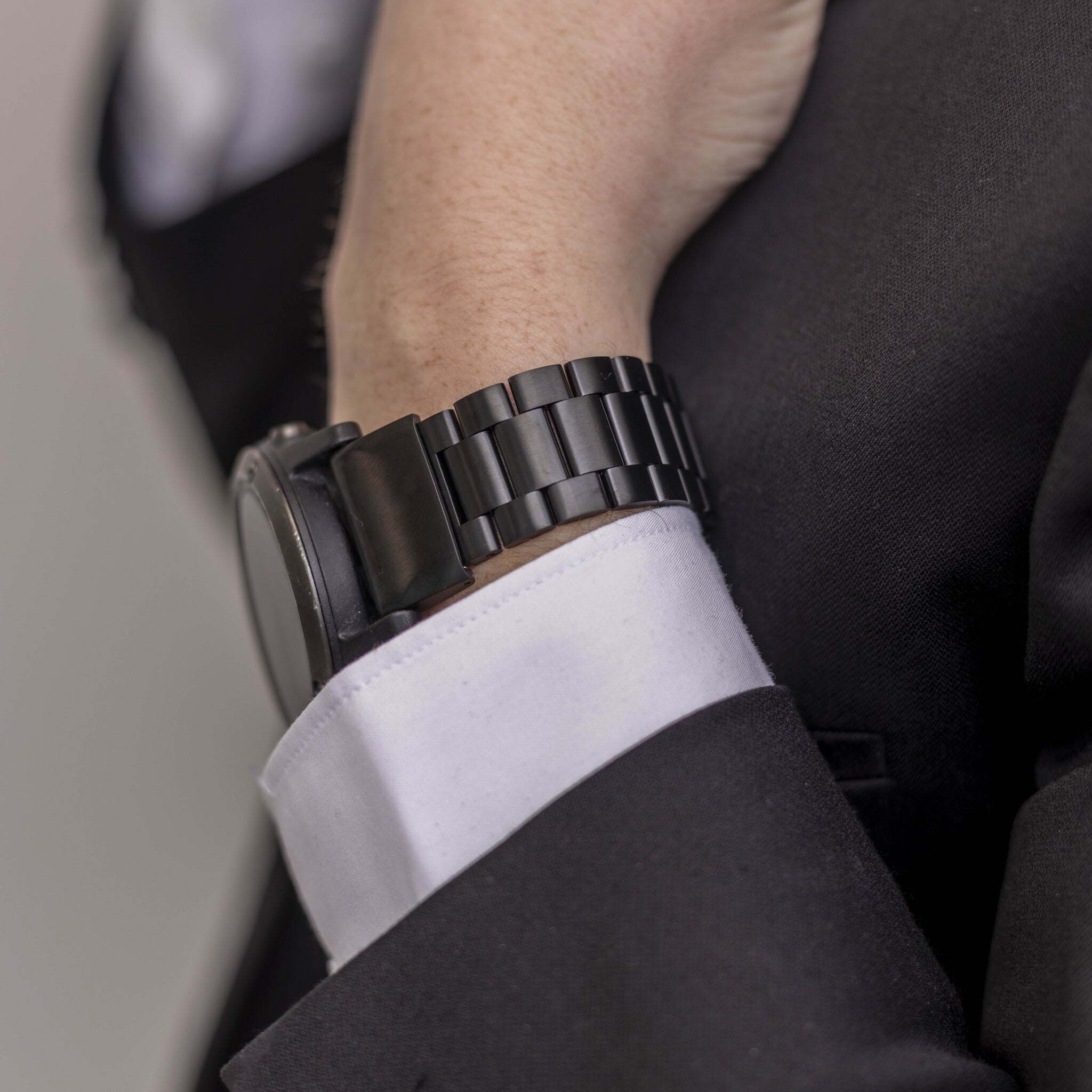 Correa acero Garmin Quatix 8 - 47mm (negro)