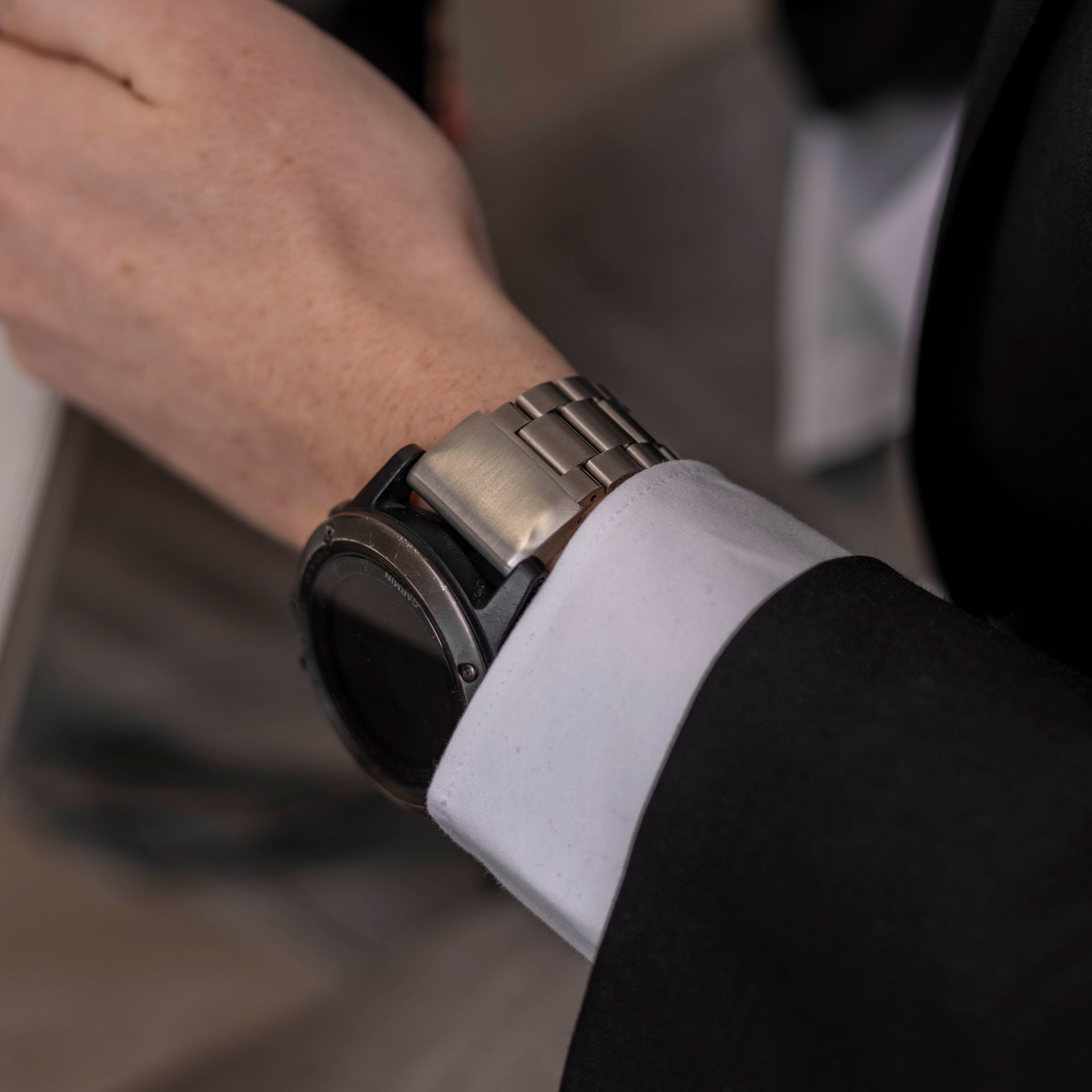 Garmin Enduro 1 / 2 / 3 Stahlarmband (Silber)