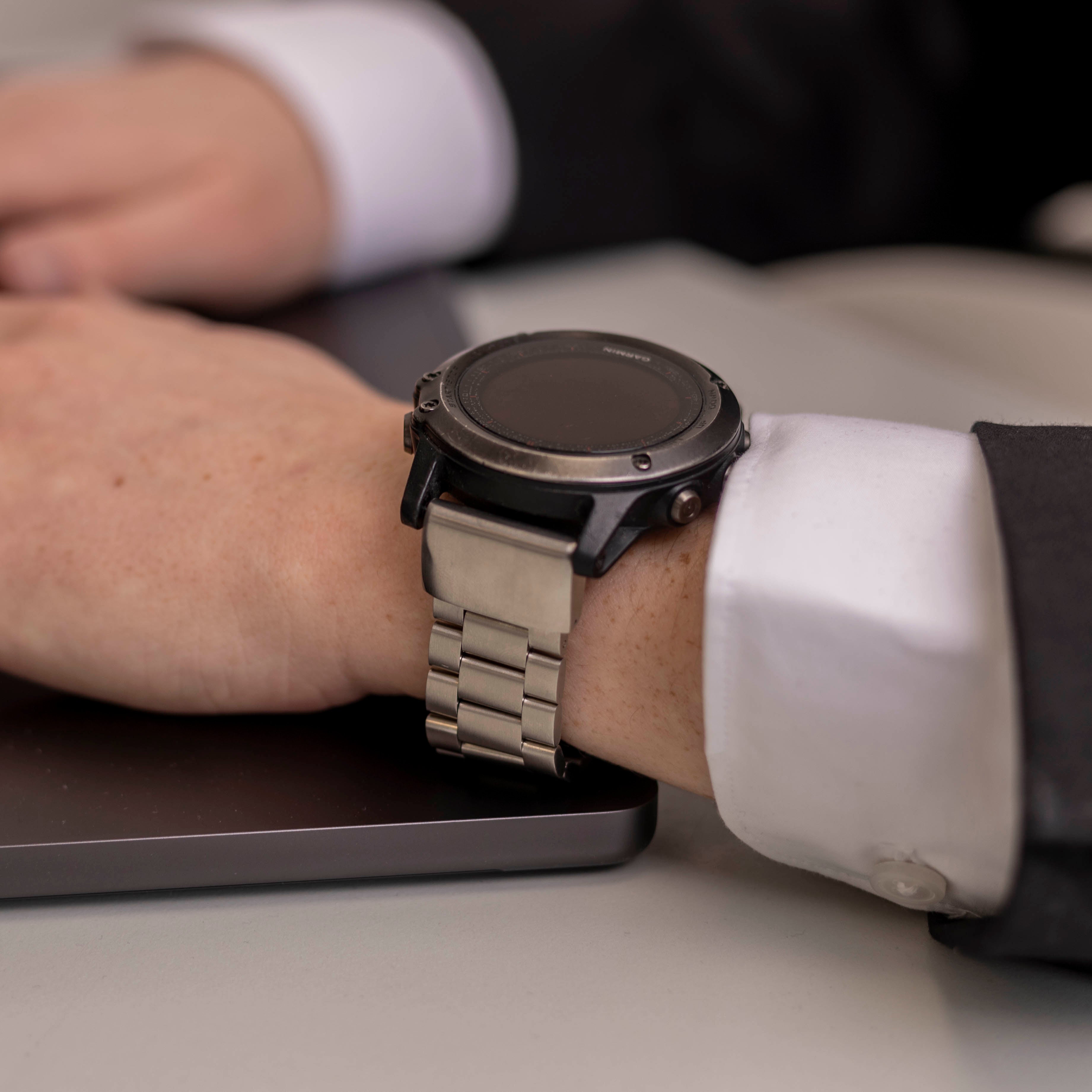 Garmin Enduro 1 / 2 / 3 Stahlarmband (Silber)