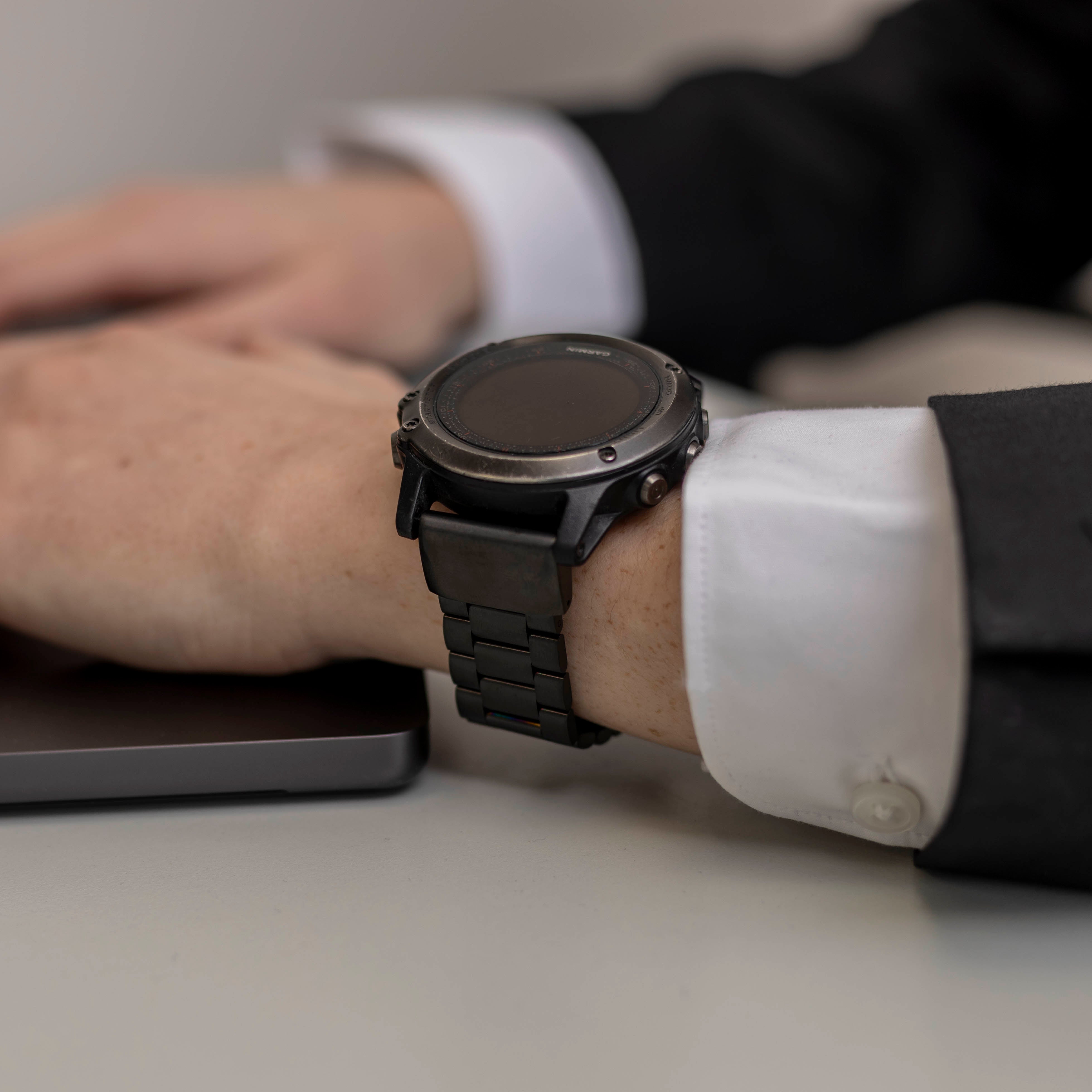 Garmin Fenix 7x Stahlband (Schwarz)