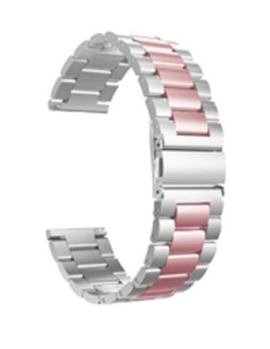 Garmin Venu 4 - 41mm Steel Strap (Silver/Pink)