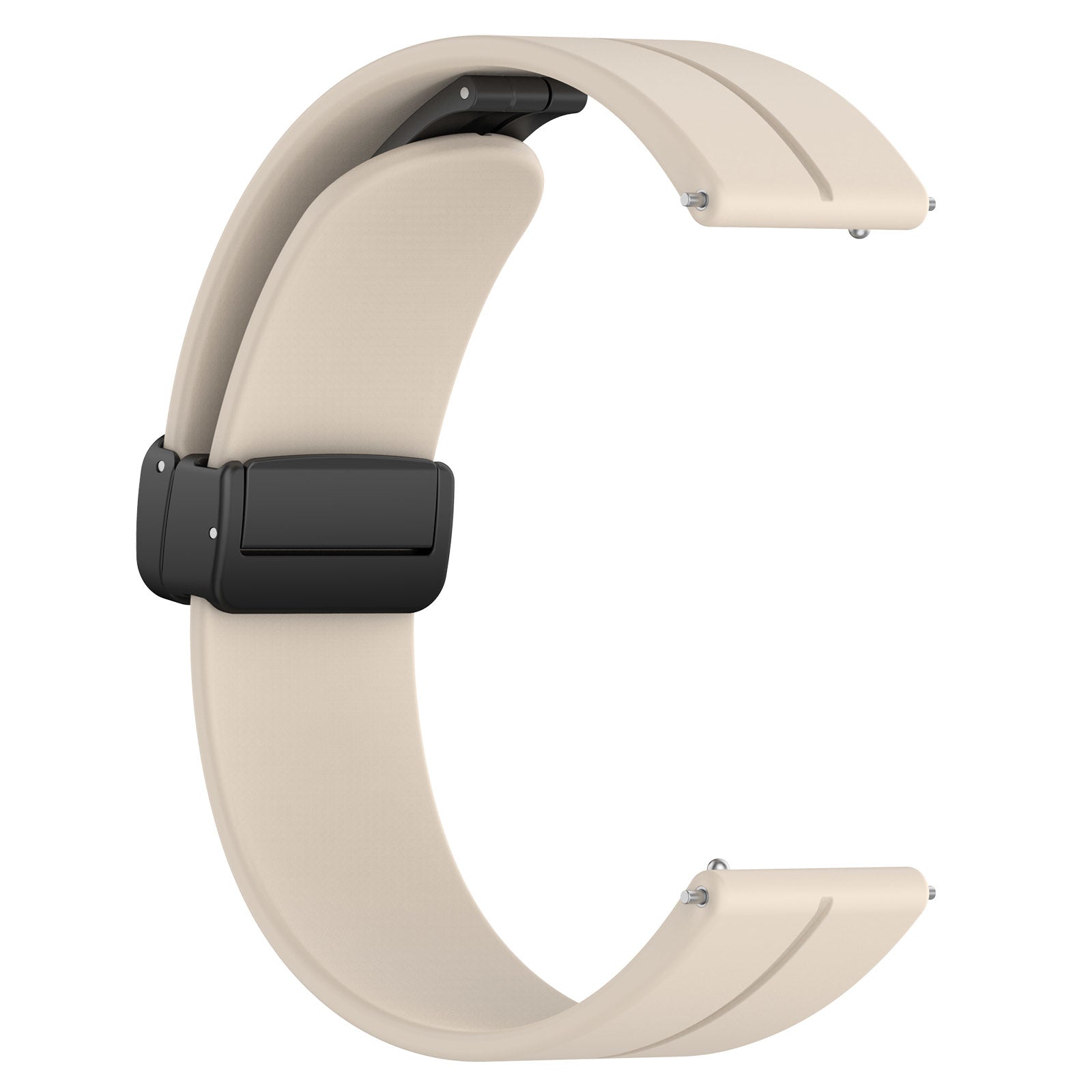 Withings ScanWatch Nova D-Buckle Silicone Strap (Starlight)