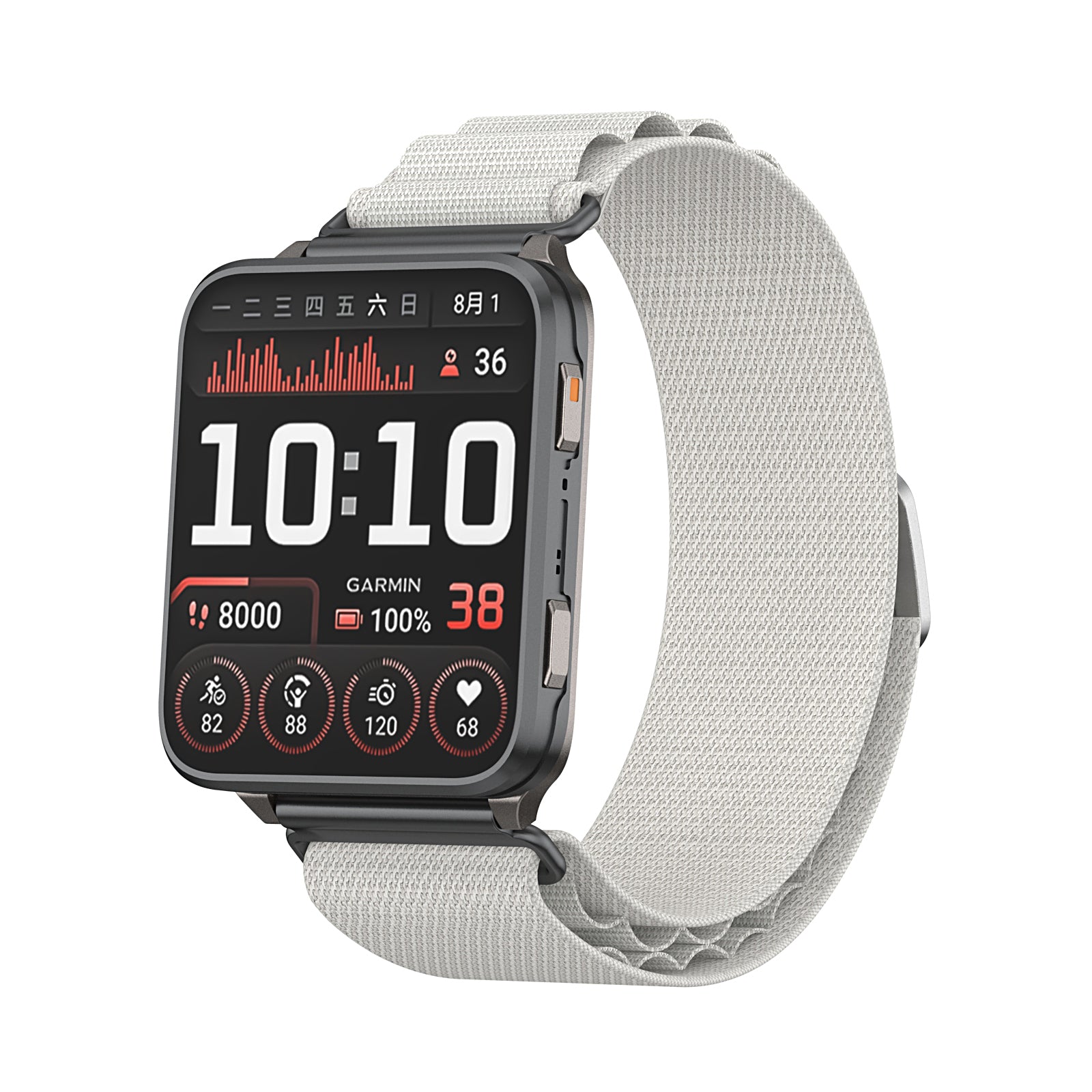 Correa nylon Alpine Garmin Venu X1 (blanco estrella)