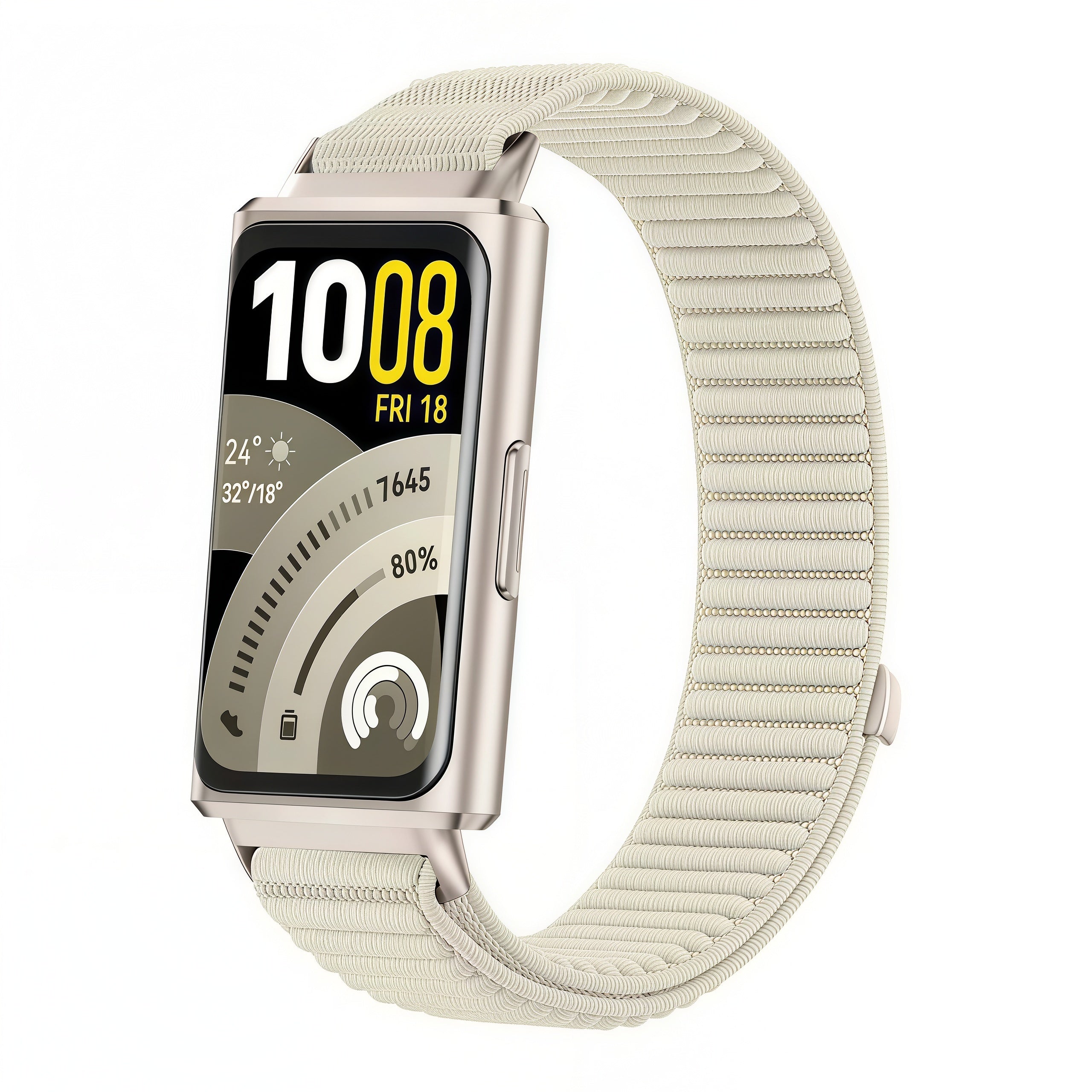 Huawei Band 11 Pro wave nylon bandje (sterrenlicht)