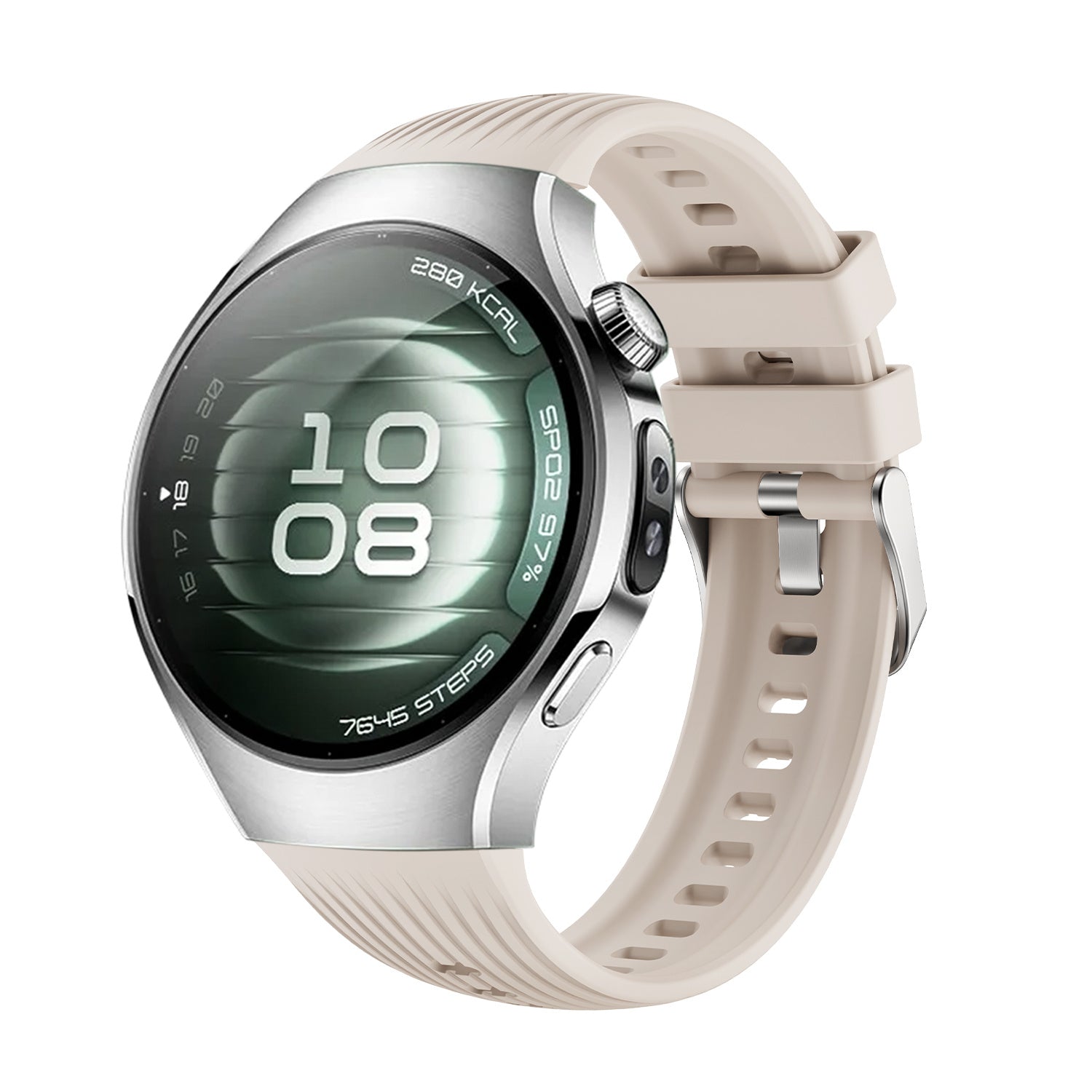 Correa silicona 'Perfect Fit' Huawei Watch 5 - 42mm (blanco estrella)