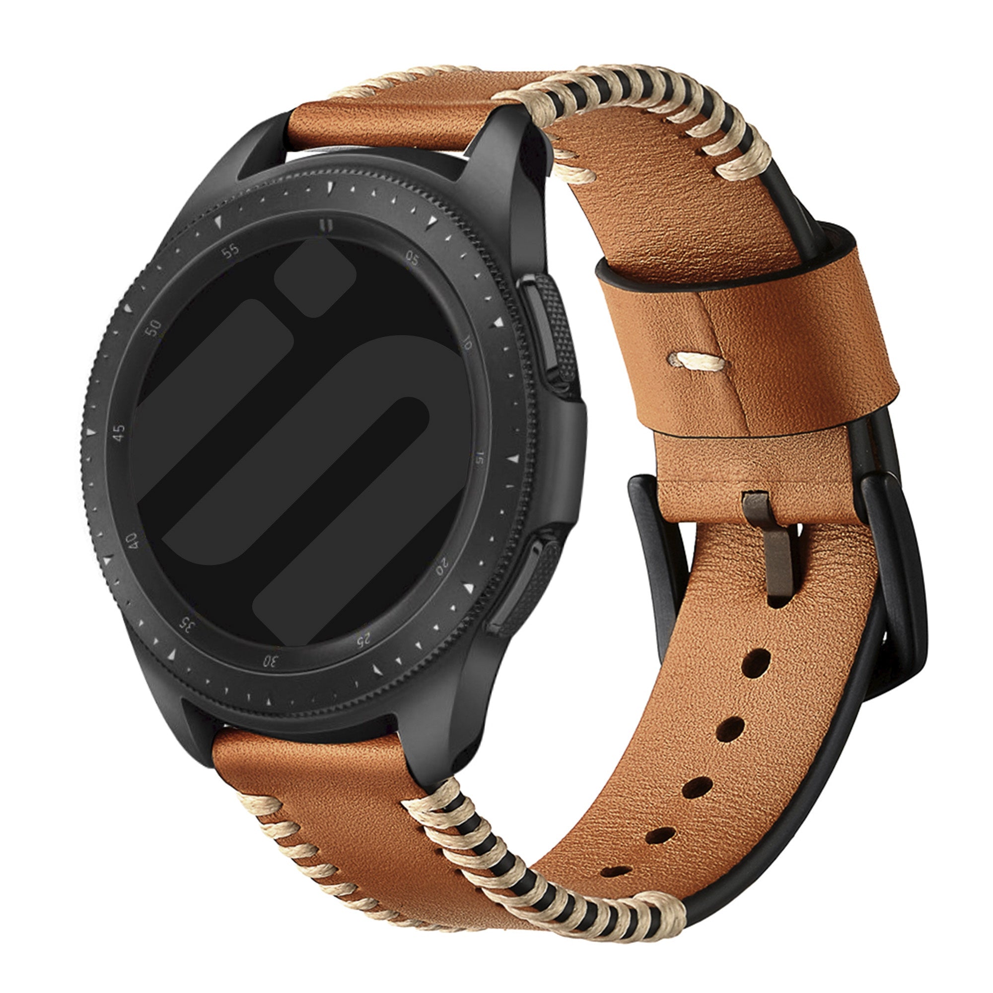 Samsung Gear S3 Stitched Lederarmband (Braun)