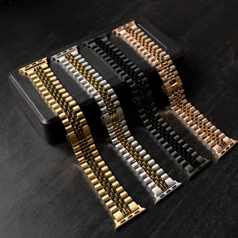 Correa acero Jubilee Apple Watch (plata/oro)
