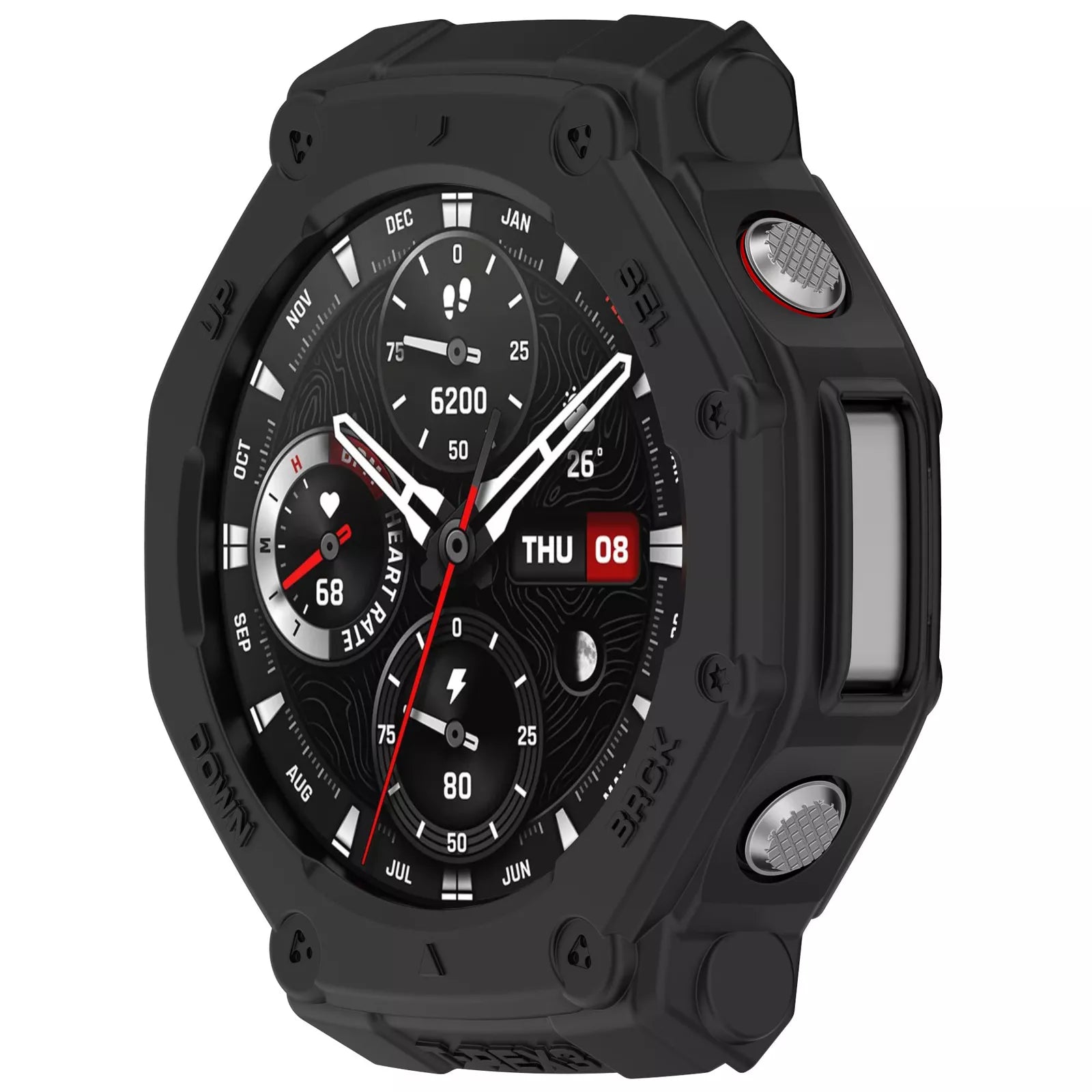 Funda resistente de TPU Amazfit T-Rex 3 (negro)