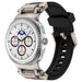 Samsung Galaxy Watch 8 Classic 'Explorer' Silicone Strap (Black with Titanium) Samsung Galaxy Watch 8 Classic 'Explorer' Silicone Strap (Black with Titanium)