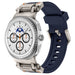 Samsung Galaxy Watch 8 - 44mm 'Explorer' Silicone Strap (Blue with Titanium) Samsung Galaxy Watch 8 - 44mm 'Explorer' Silicone Strap (Blue with Titanium)