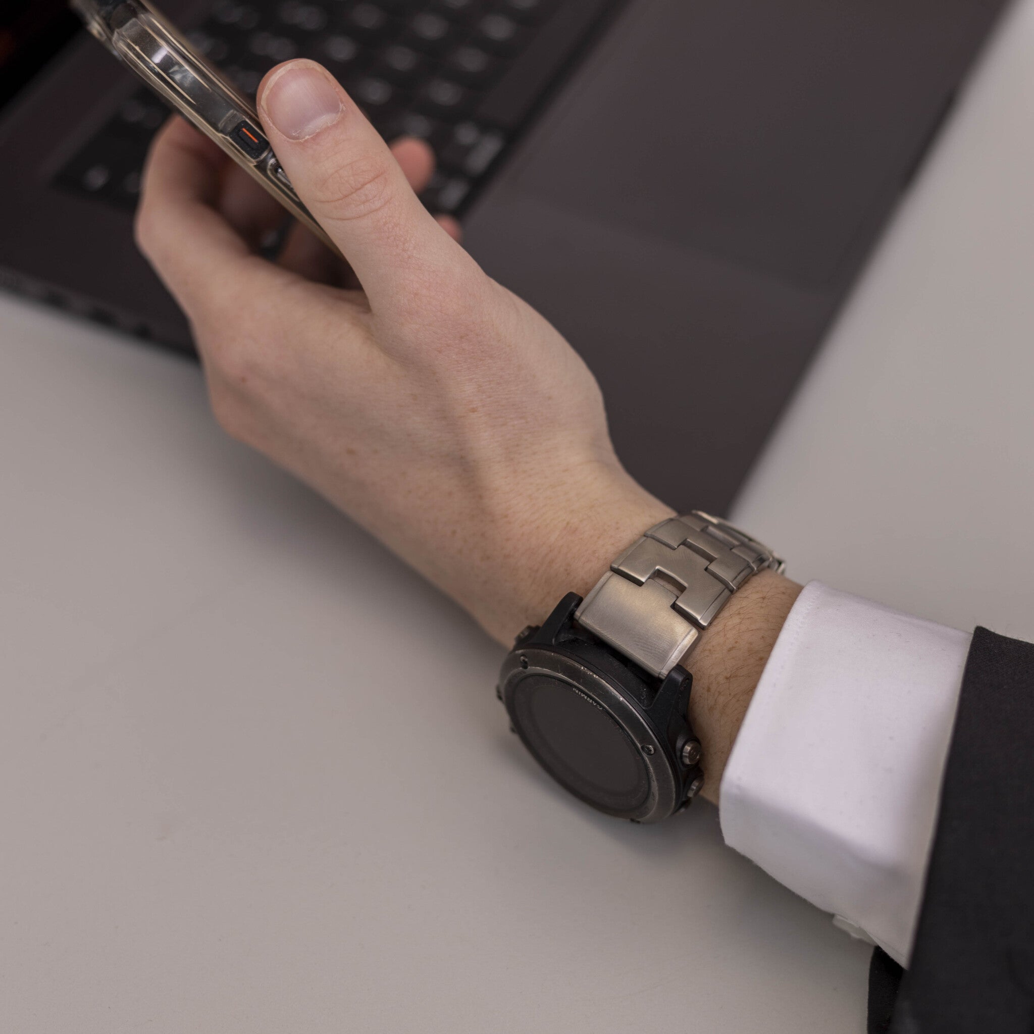 Garmin Descent MK1 Titanium Strap (Silver)