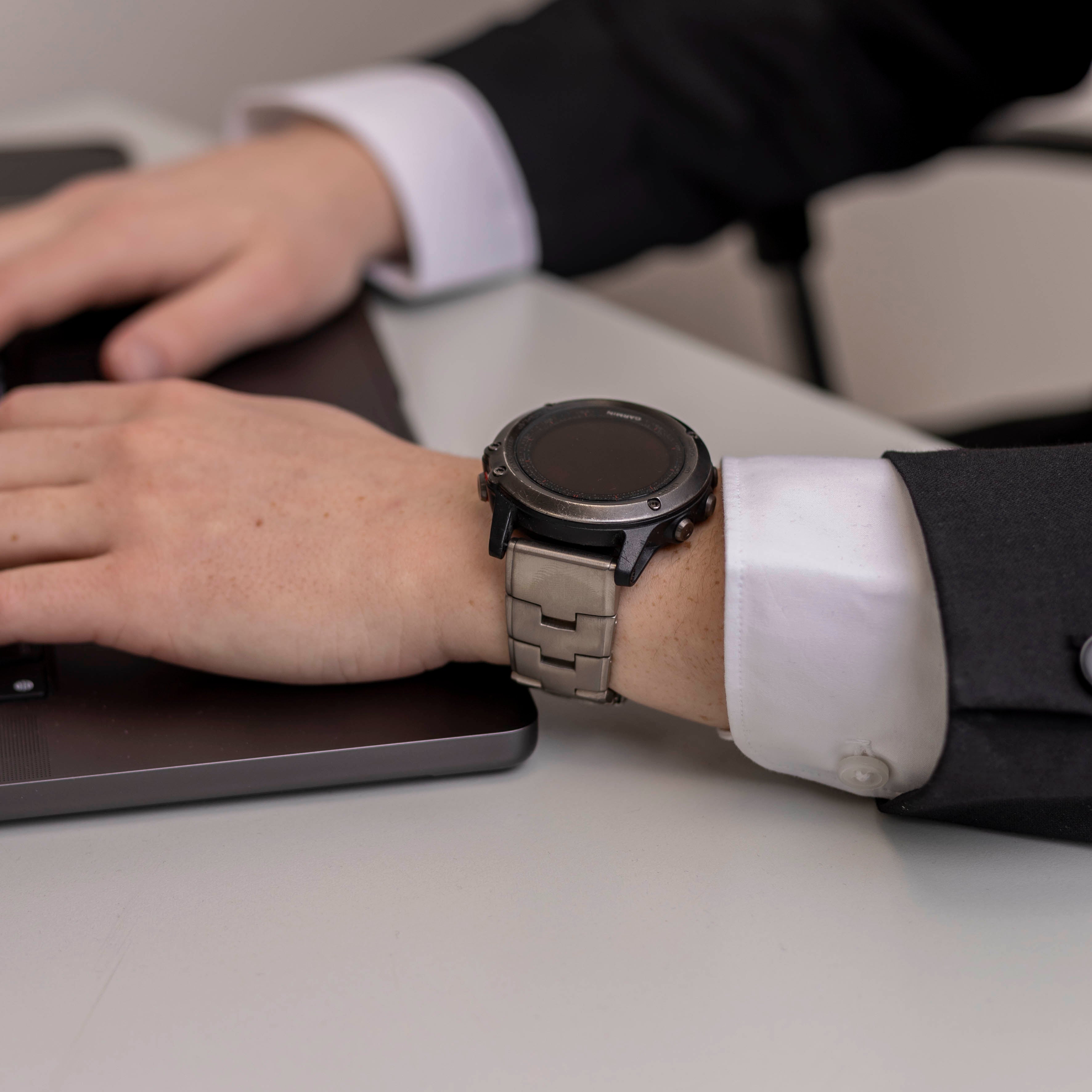 Garmin Enduro 1 / 2 / 3 Titanarmband (Silber)