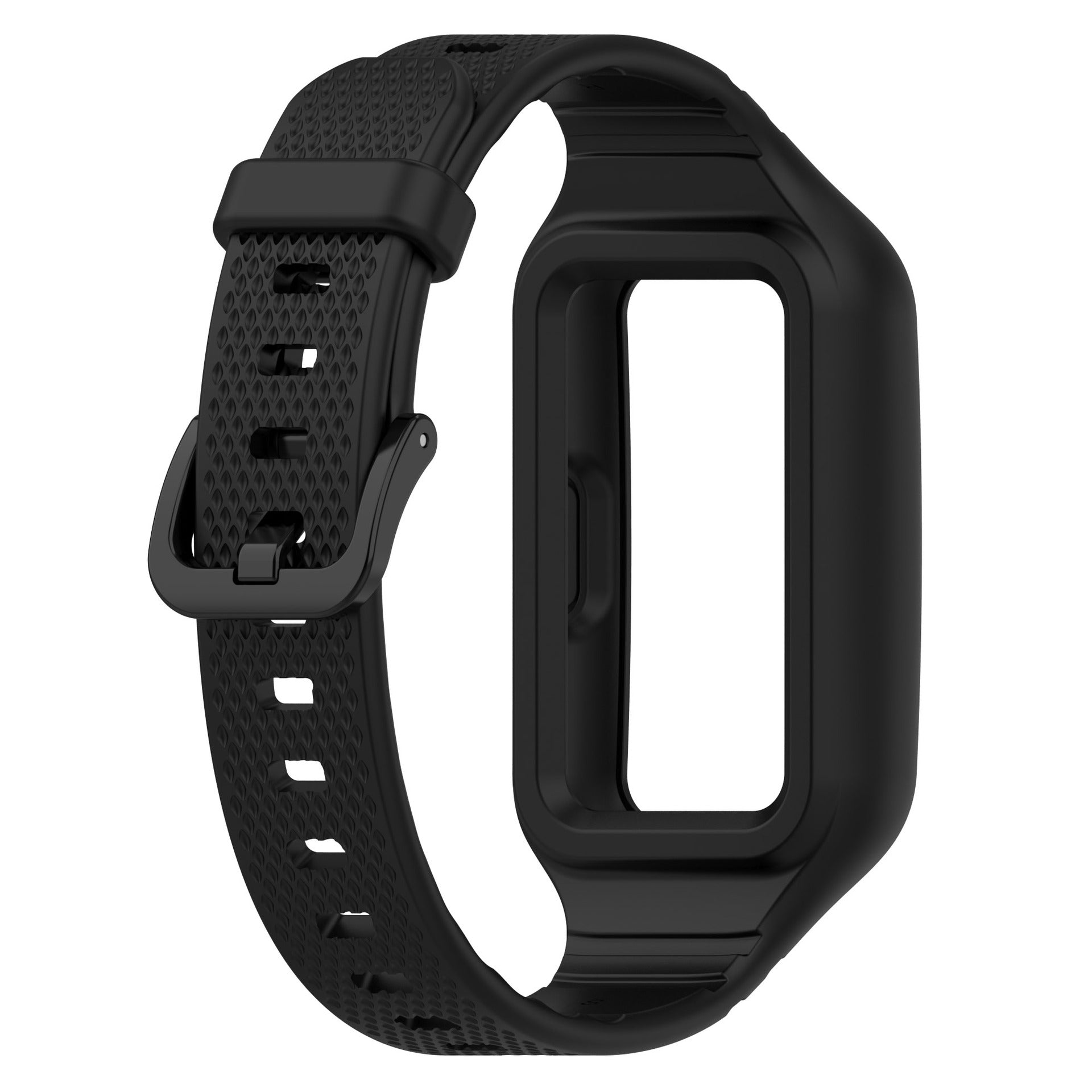 Huawei Band 10 TPU-Armband mit Rahmen (Schwarz)