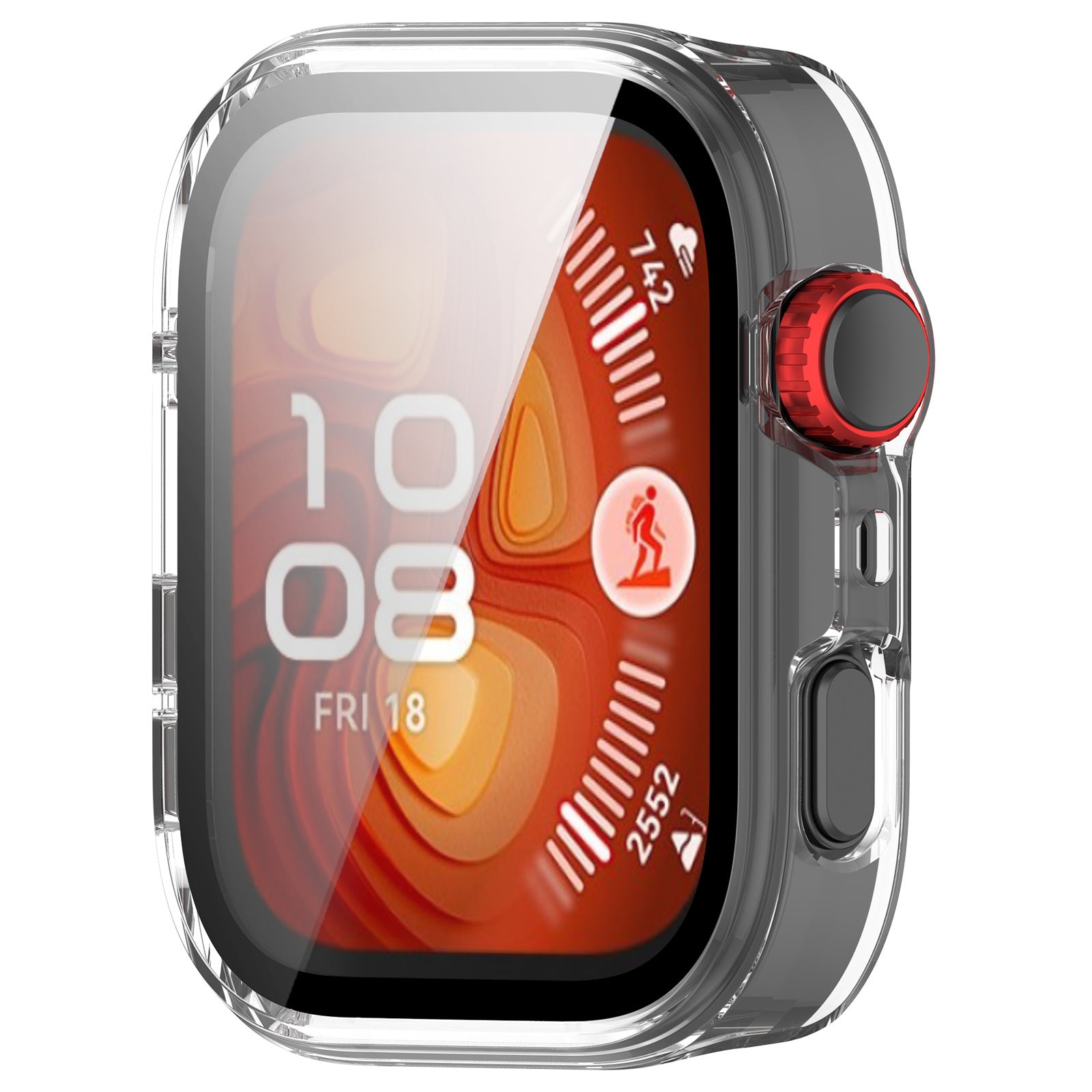Huawei Watch Fit 4 Pro Hard Case mit Glas (Transparent)