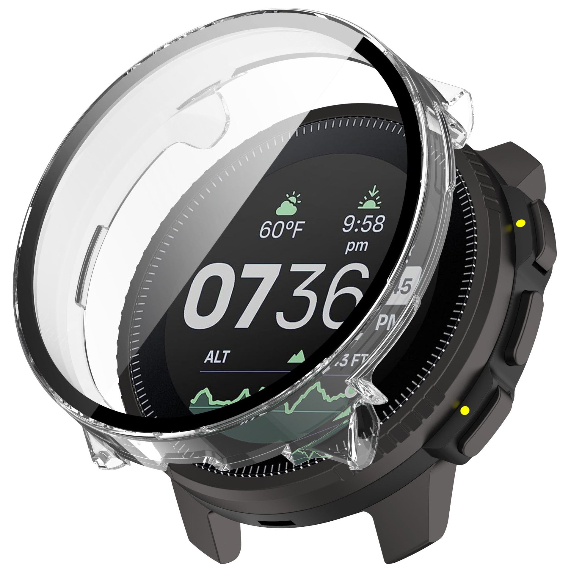 Funda resistente con vidrio Suunto Vertical (transparente)