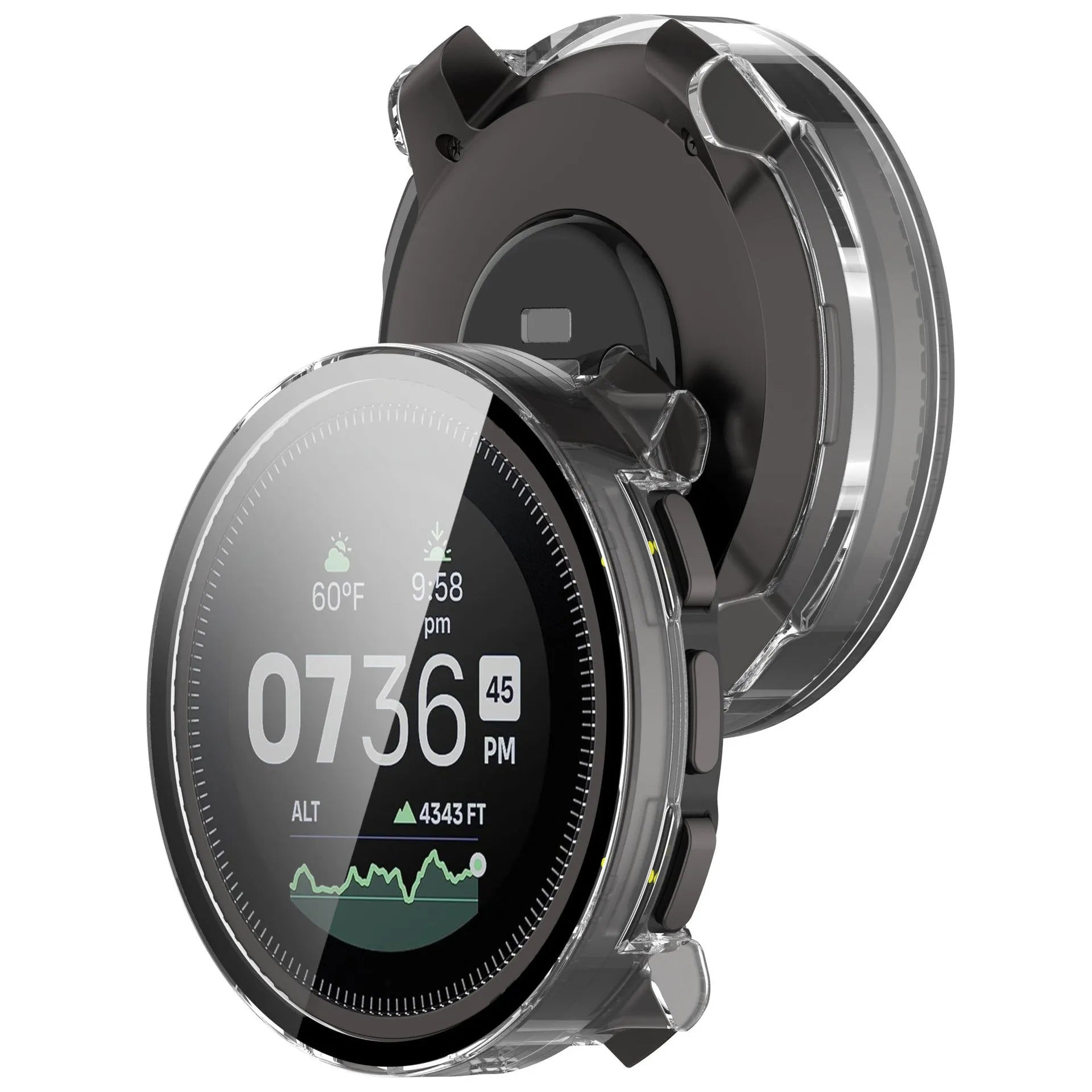 Funda resistente con vidrio Suunto Vertical (transparente)