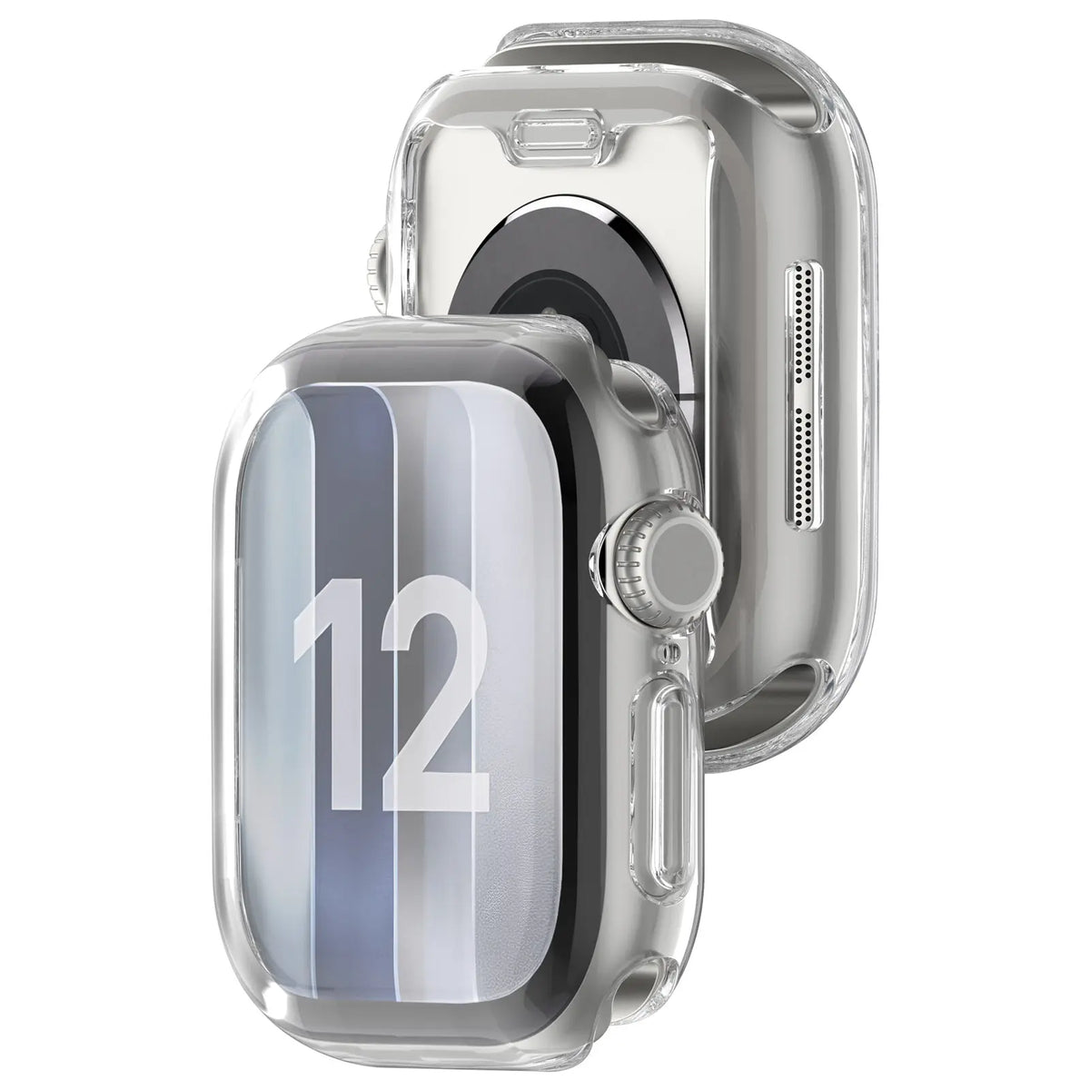 Apple Watch 12 - 42mm TPU case full cover (transparant)