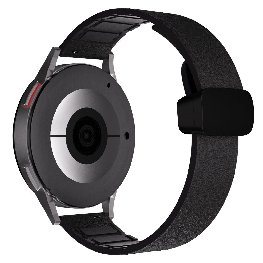 Correa cuero con hebilla Amazfit Balance 2 (negro)