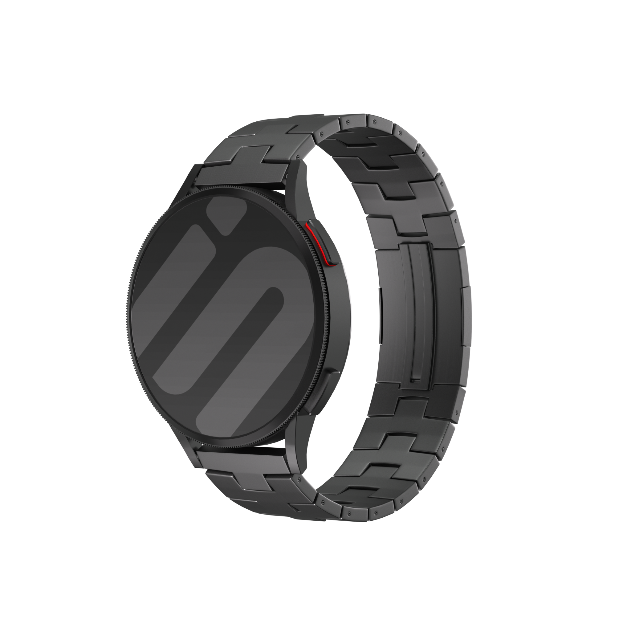 Huawei Watch GT 5 - 46mm Titan-Grain-Armband (flacher Verschluss) (Graphit)