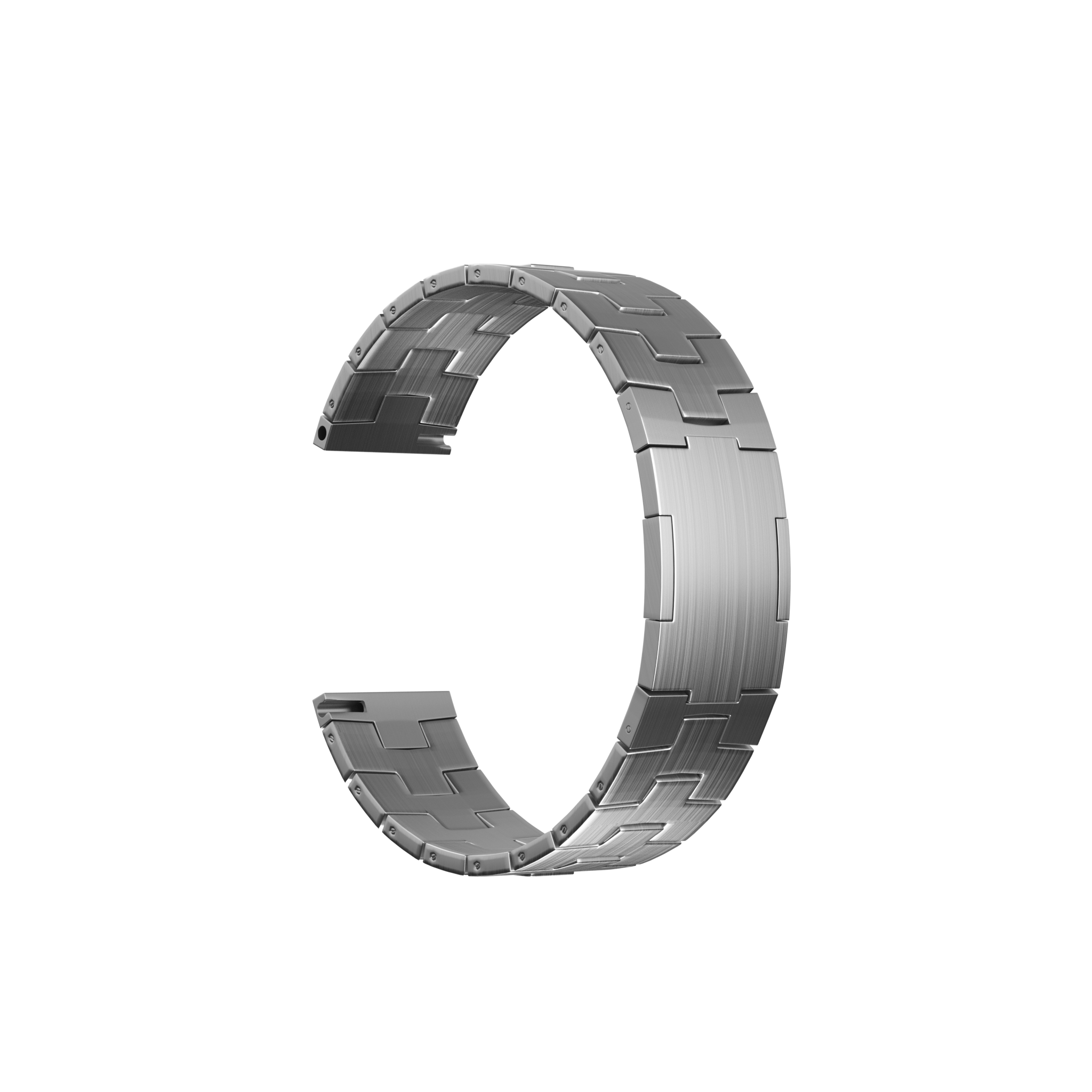 Correa de titanio OnePlus Watch 3 (cierre plano) (plata)