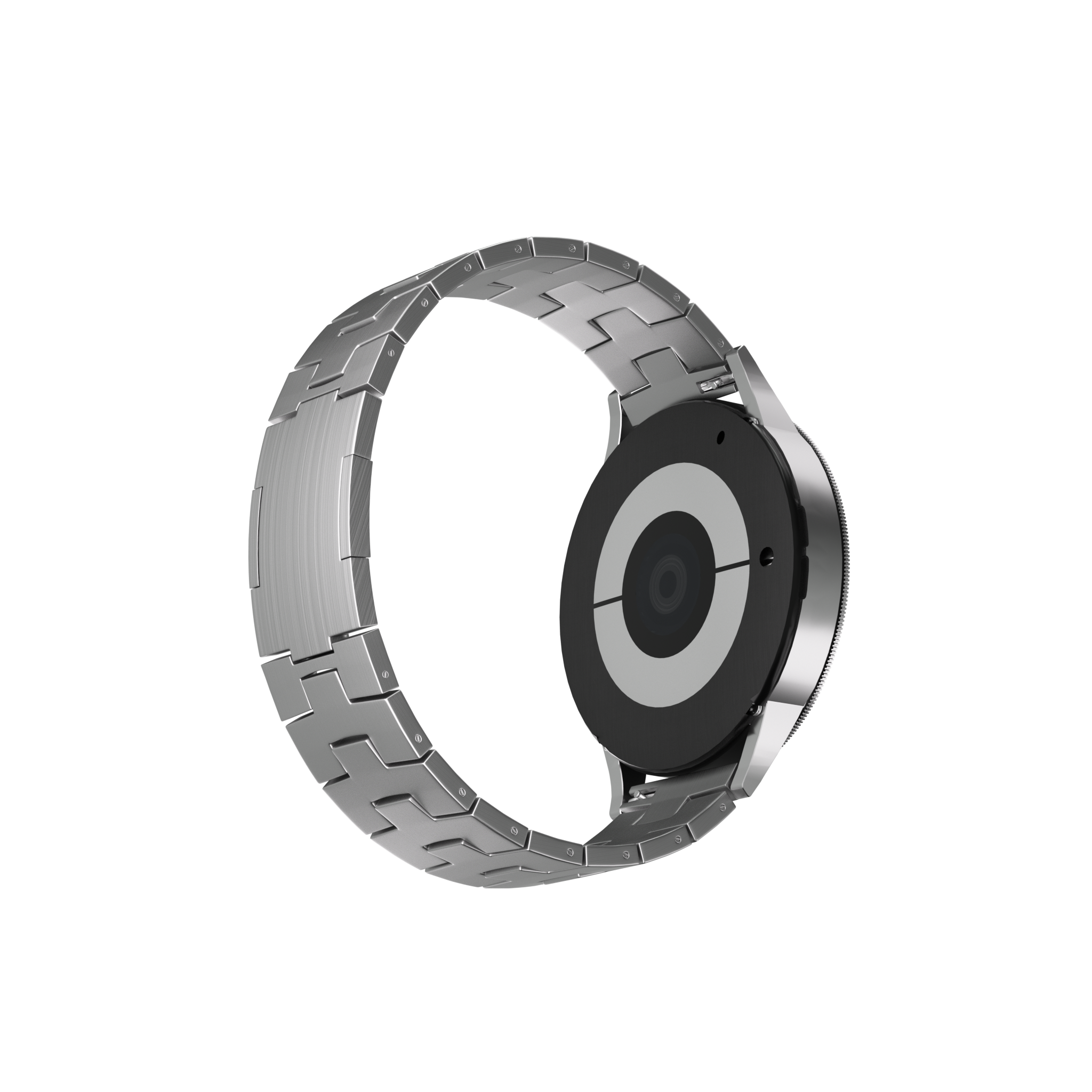 Suunto 9 Peak Titanium Grain Strap (Flat Buckle) (Silver)