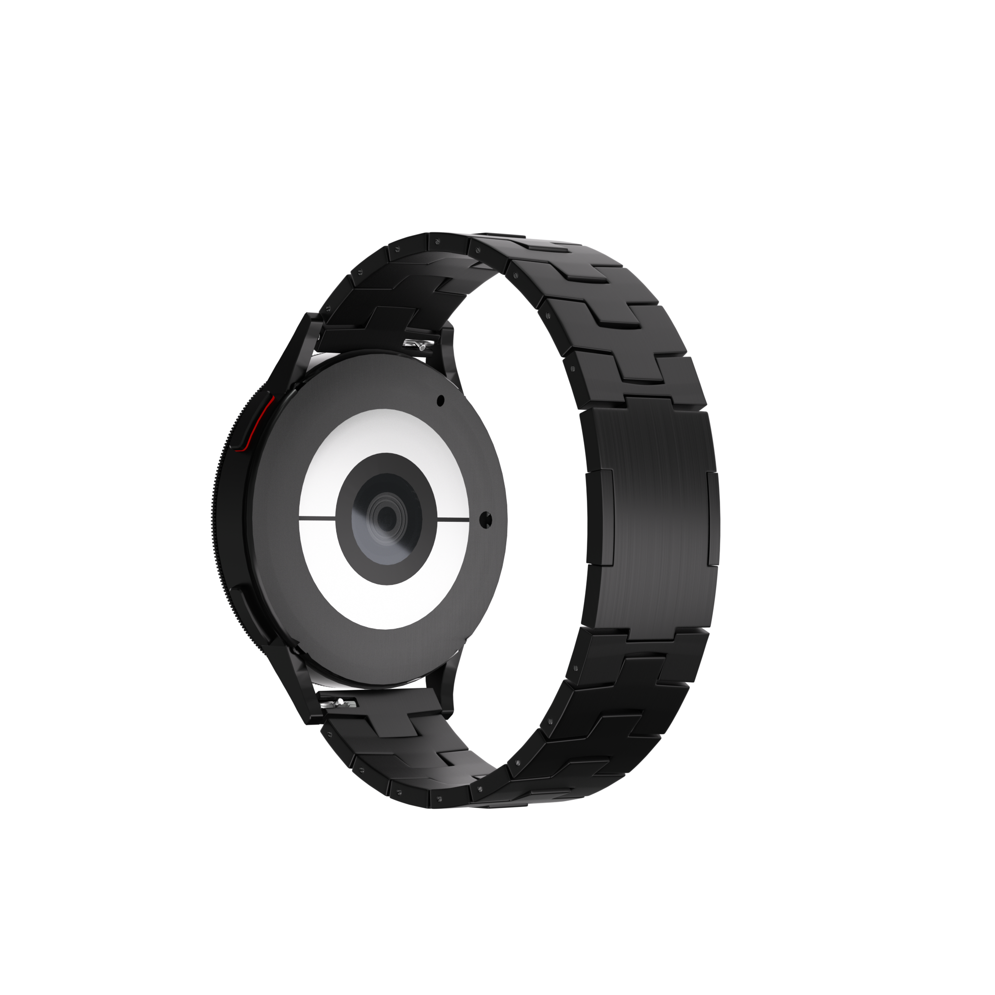 Huawei Watch GT 5 Pro - 46mm Titan-Grain-Armband (flacher Verschluss) (Schwarz)