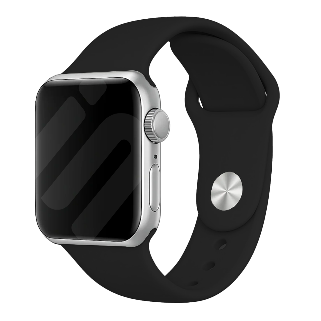 Apple Watch Silicone Strap (Black)