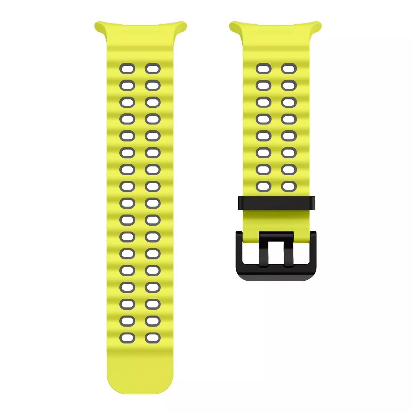 Samsung Galaxy Watch Ultra Wave Silicone Strap (Lime/Dark Gray)
