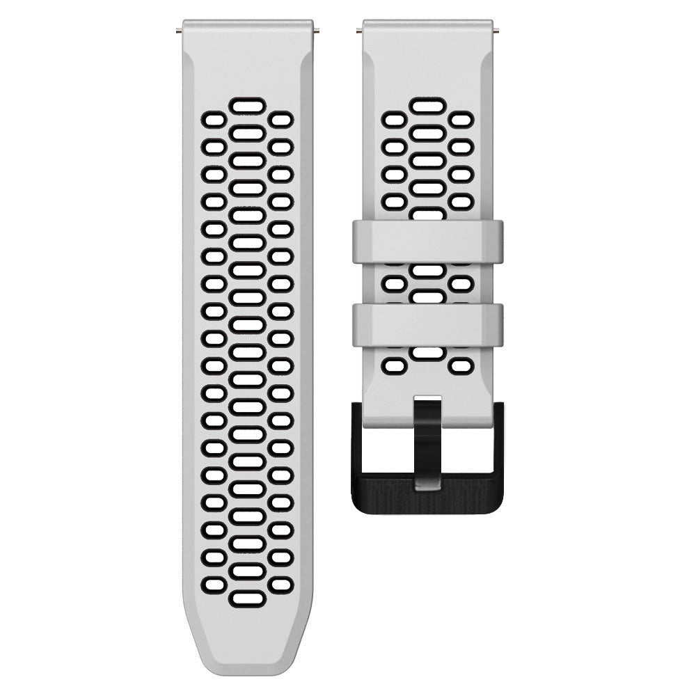 Universal 24mm Sport Buckle Strap (White/Black)