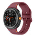 Samsung Galaxy Watch 8 Classic Silicone Strap (Wine Red) Samsung Galaxy Watch 8 Classic Silicone Strap (Wine Red)
