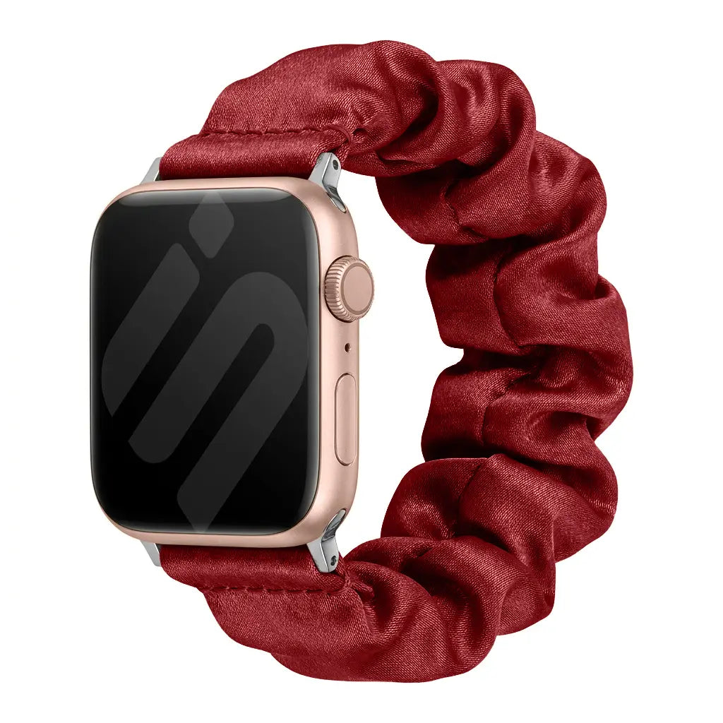 Nylon Scrunchie Strap, wine red