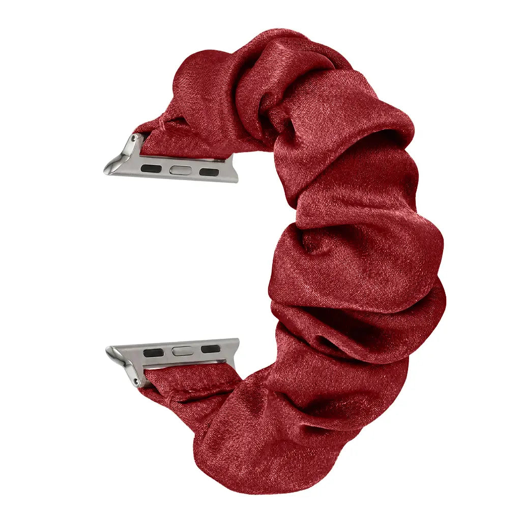 Nylon Scrunchie Strap, wine red